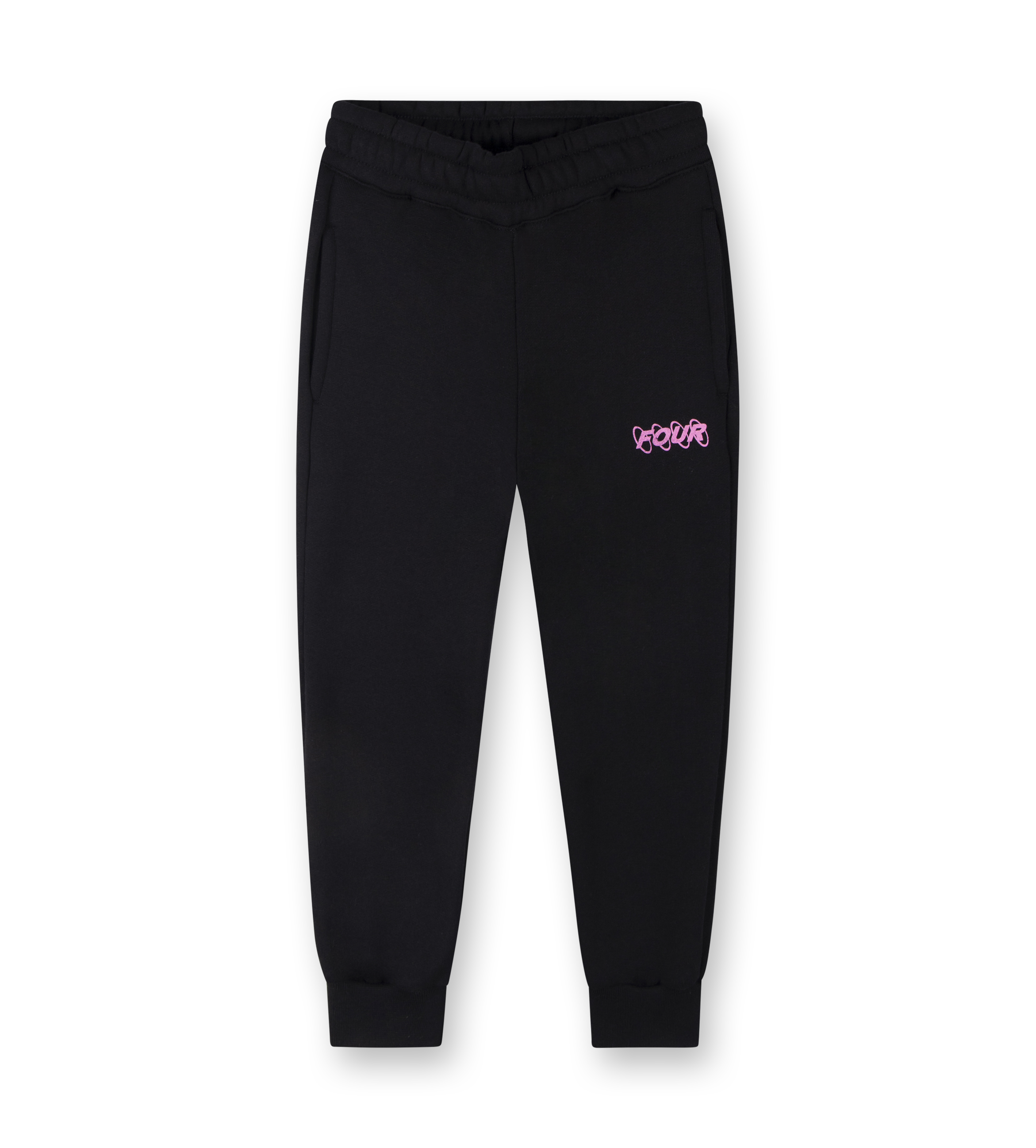 Roze Circles Logo joggingbroek zwart