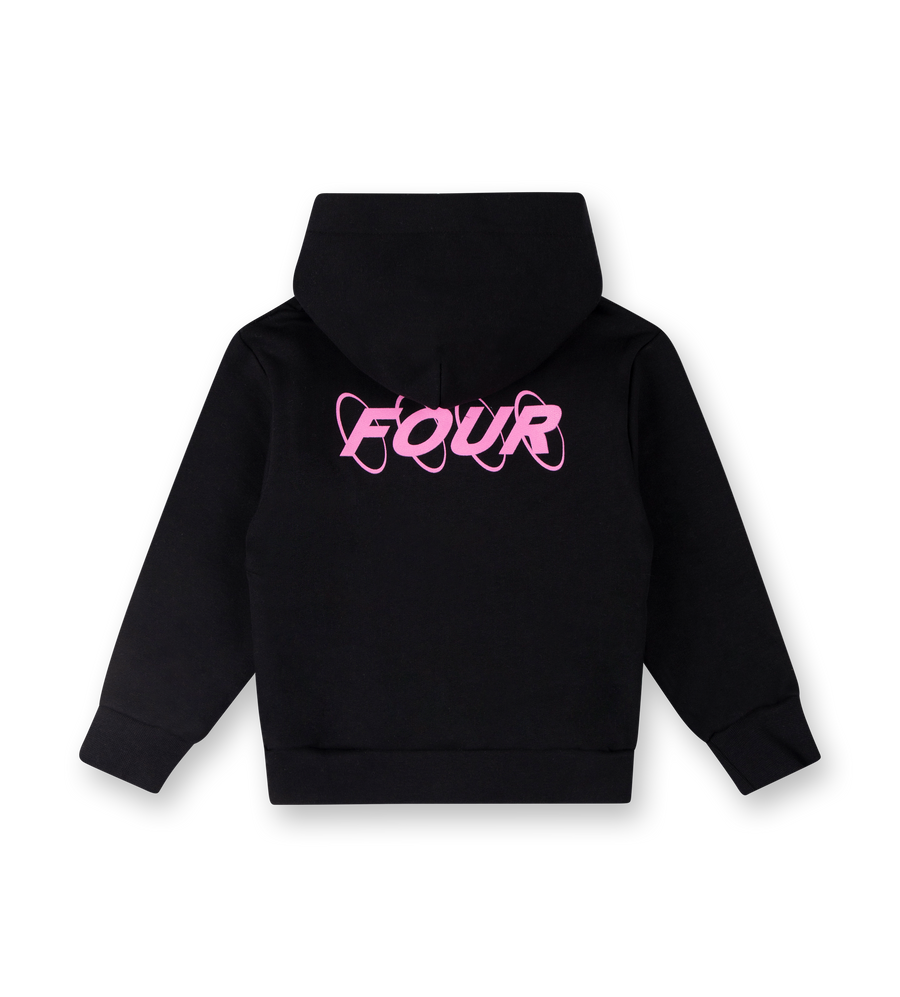 Circles Logo Hoodie Black / Pink