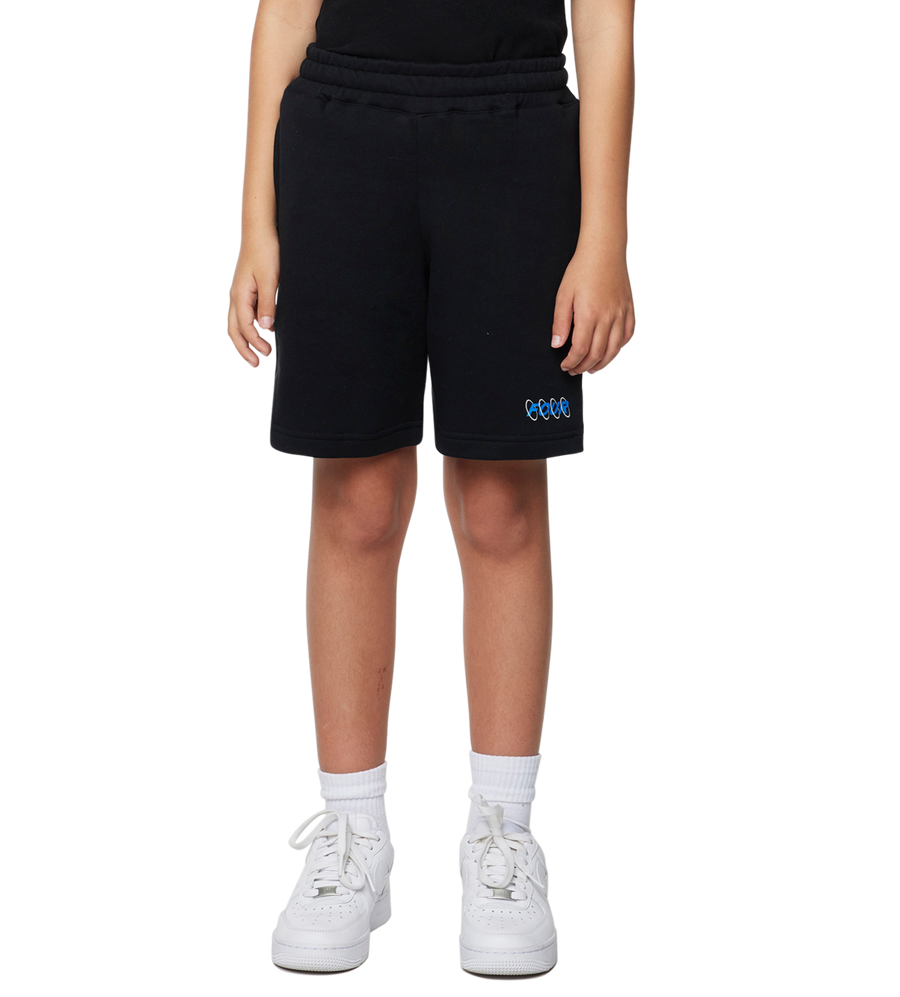 Circles Shorts Black/ Princess Blue