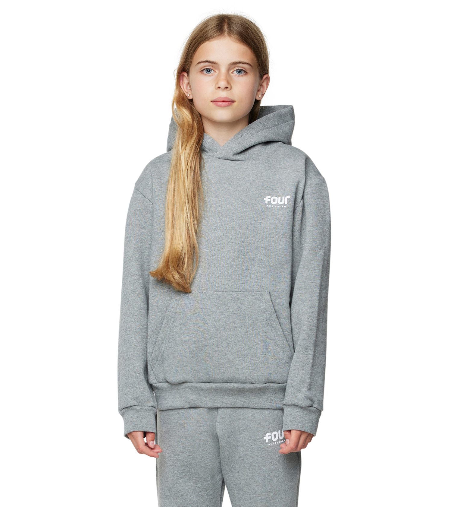 Logo hoodie grey – FOUR Kids - Main Image