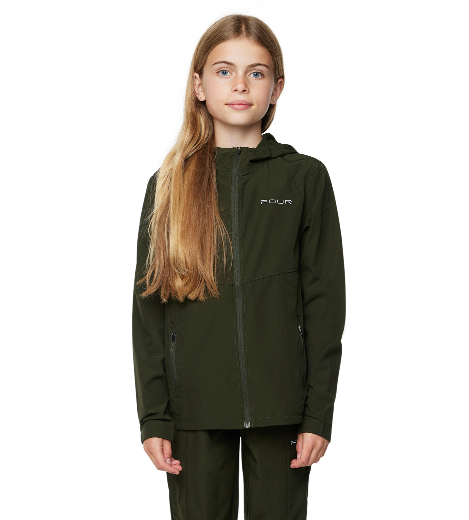 Sportswear trainingsjack legergroen