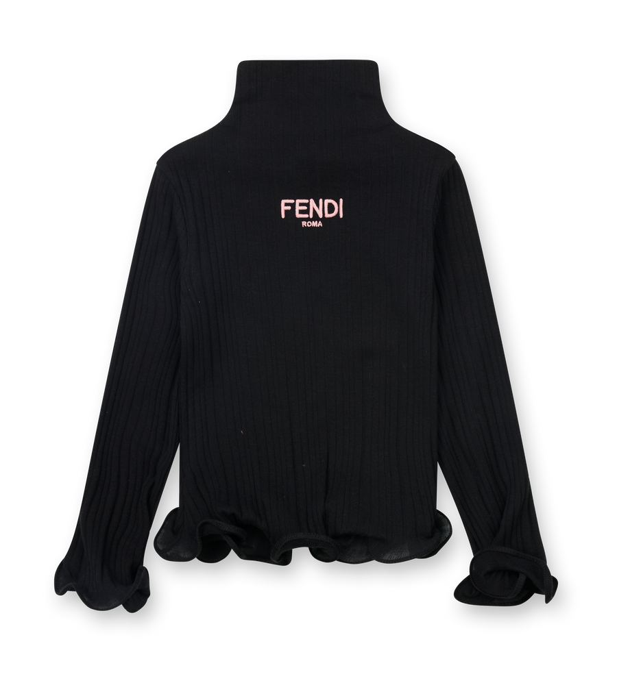 Fendi Logo-Detail Sweater Black (Kids)