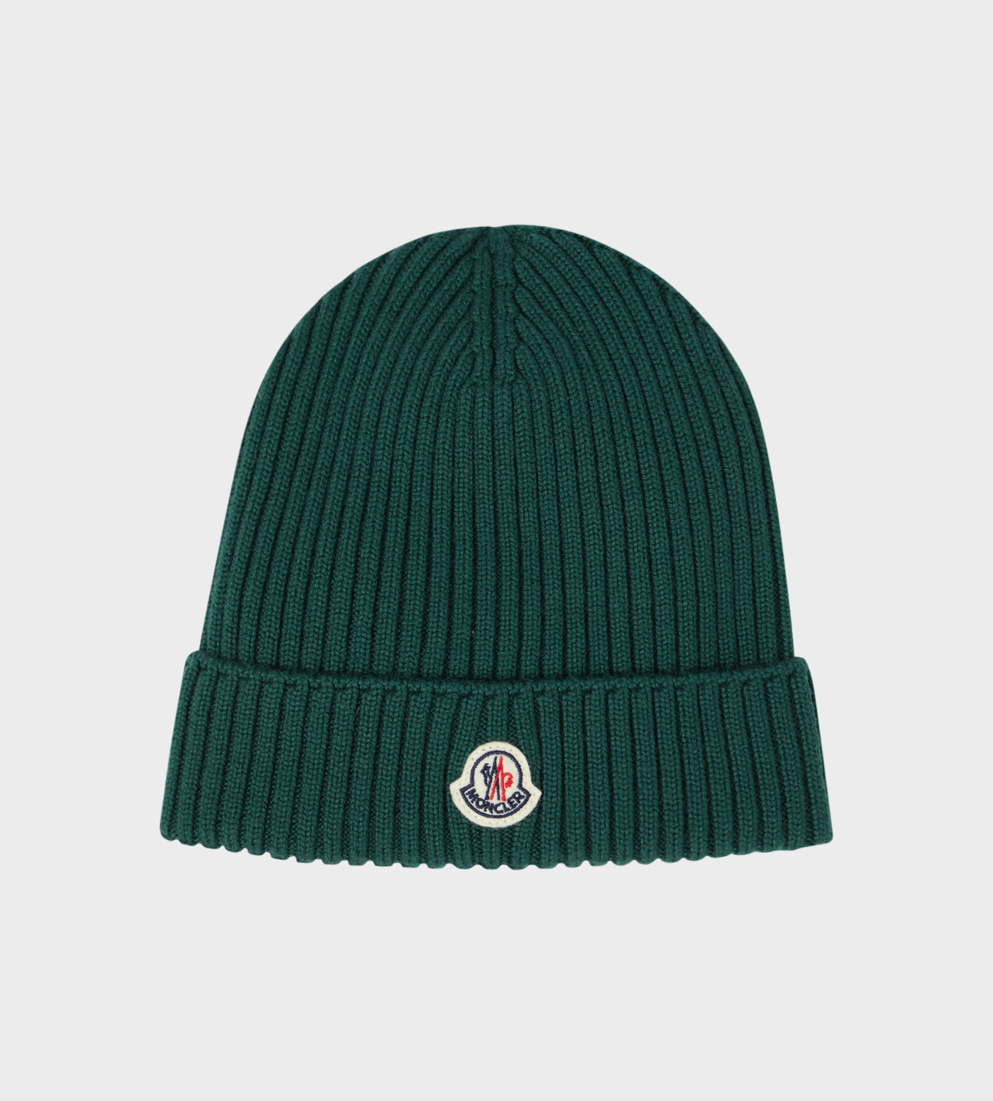 Logo-patch Ribbed Beanie Green – FOUR Kids