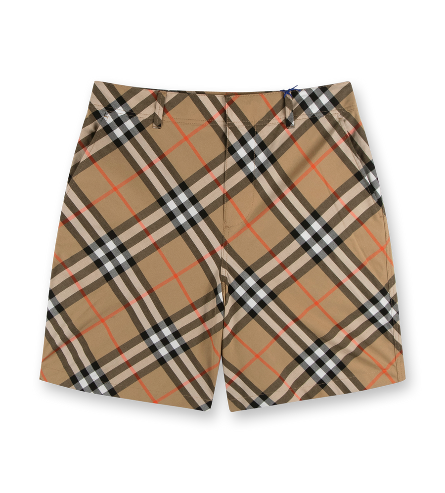 Burberry Check Shorts in Beige (Kids)
