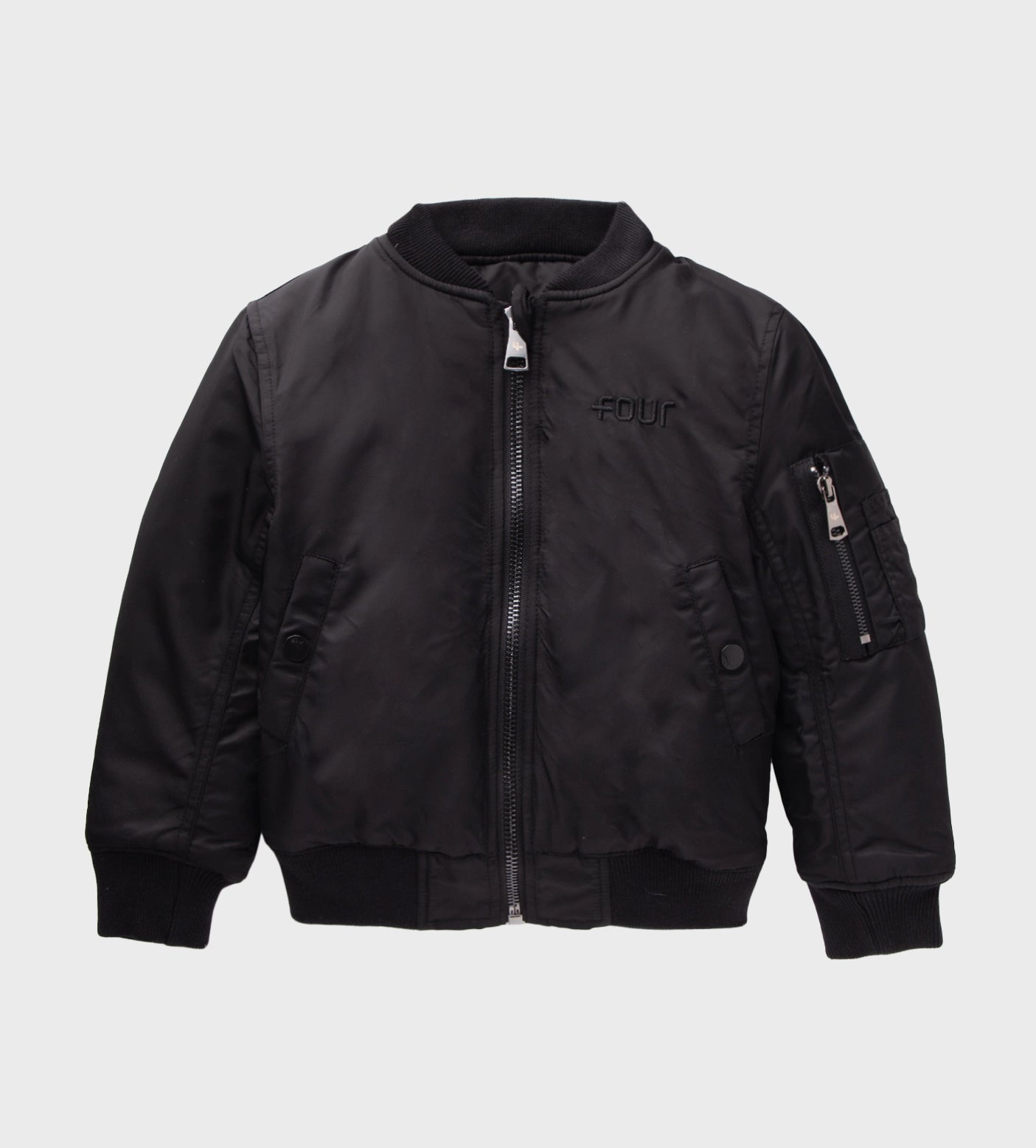 Reversible Bomber Jacket All Black FOUR Kids