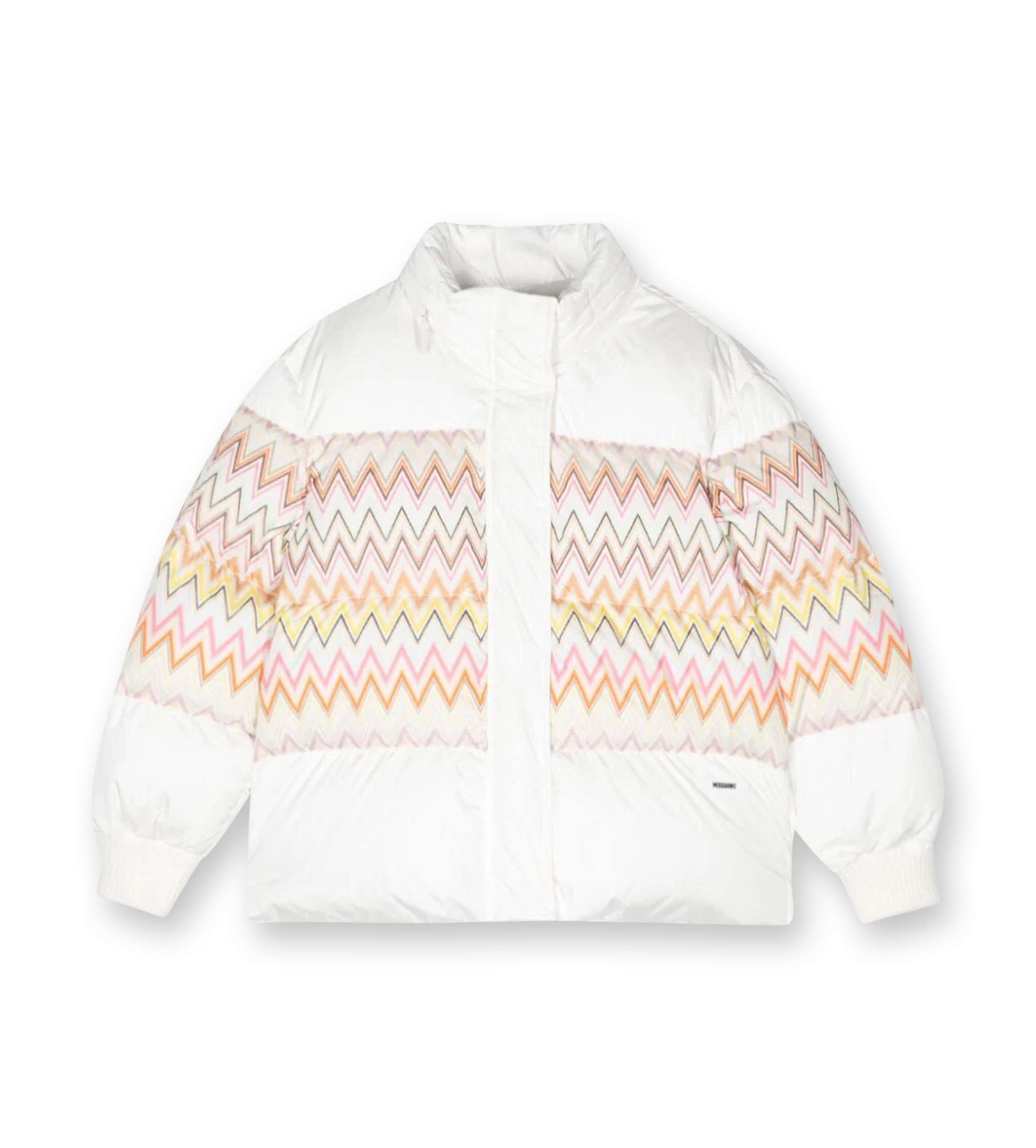 Multi logo down puffer jacket discount