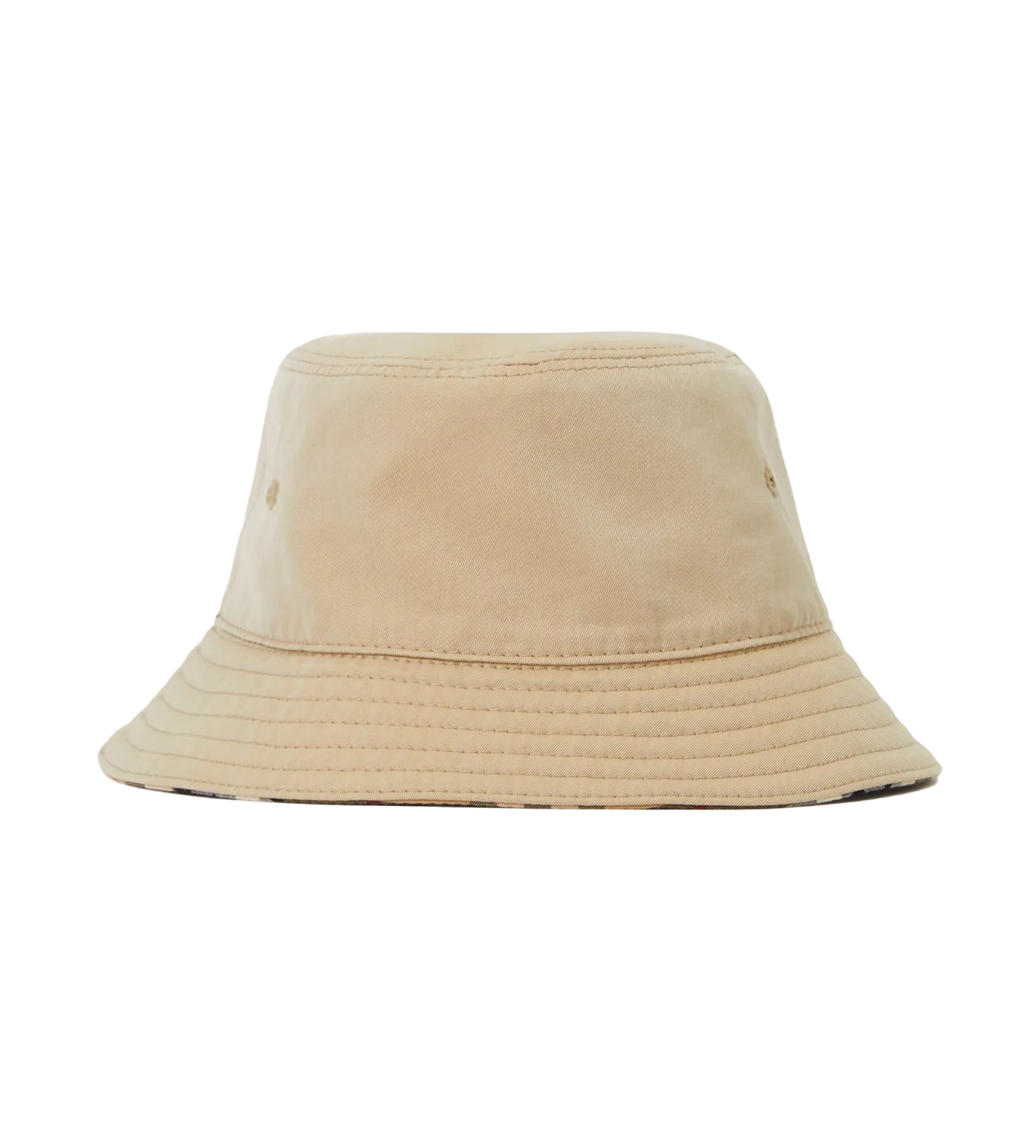 Reversible Cotton Bucket Hat Beige