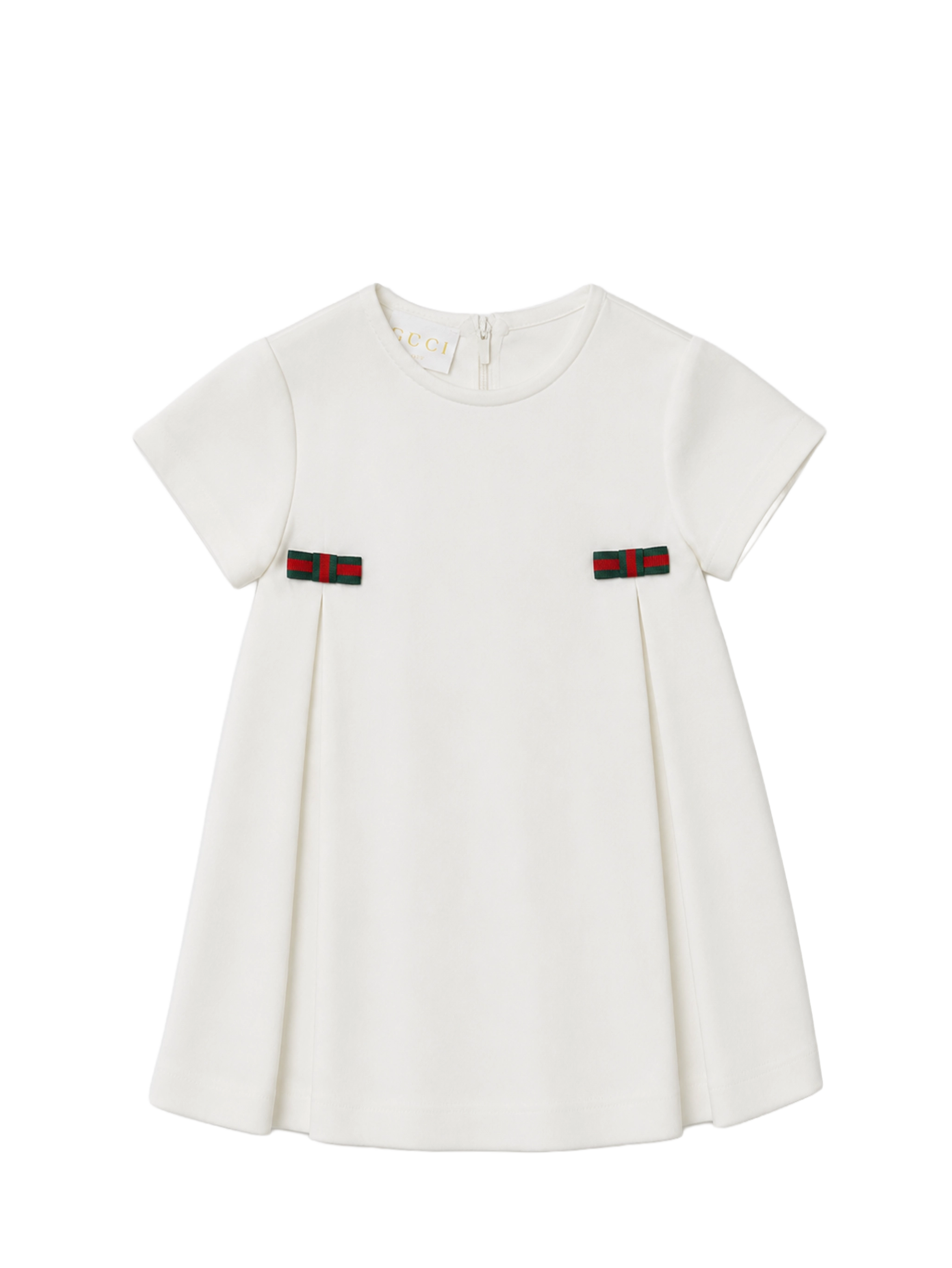 Gucci Short-Sleeve Dress in White
