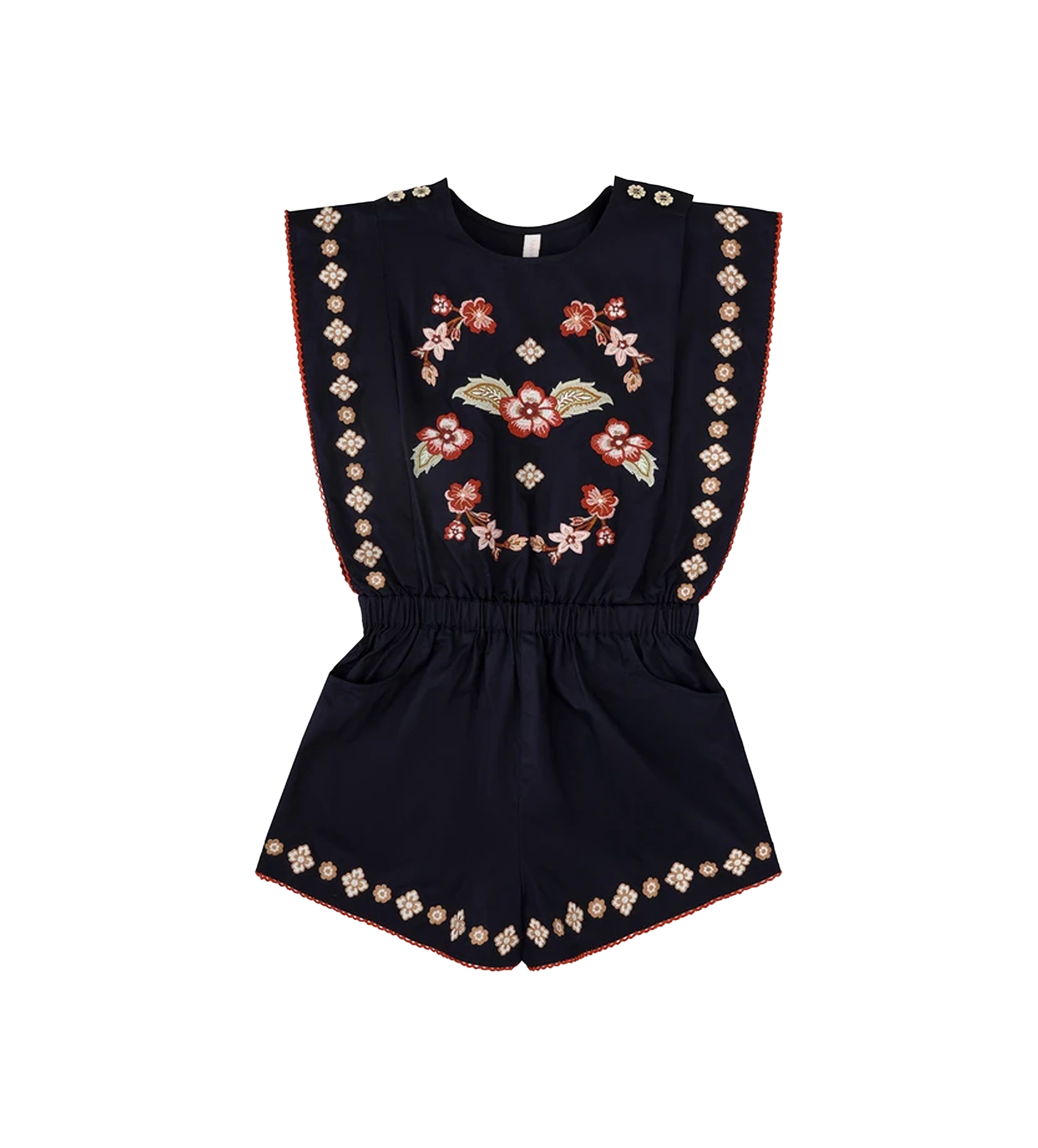 Kids Aster Embroidery Speelpakje Donker Marine