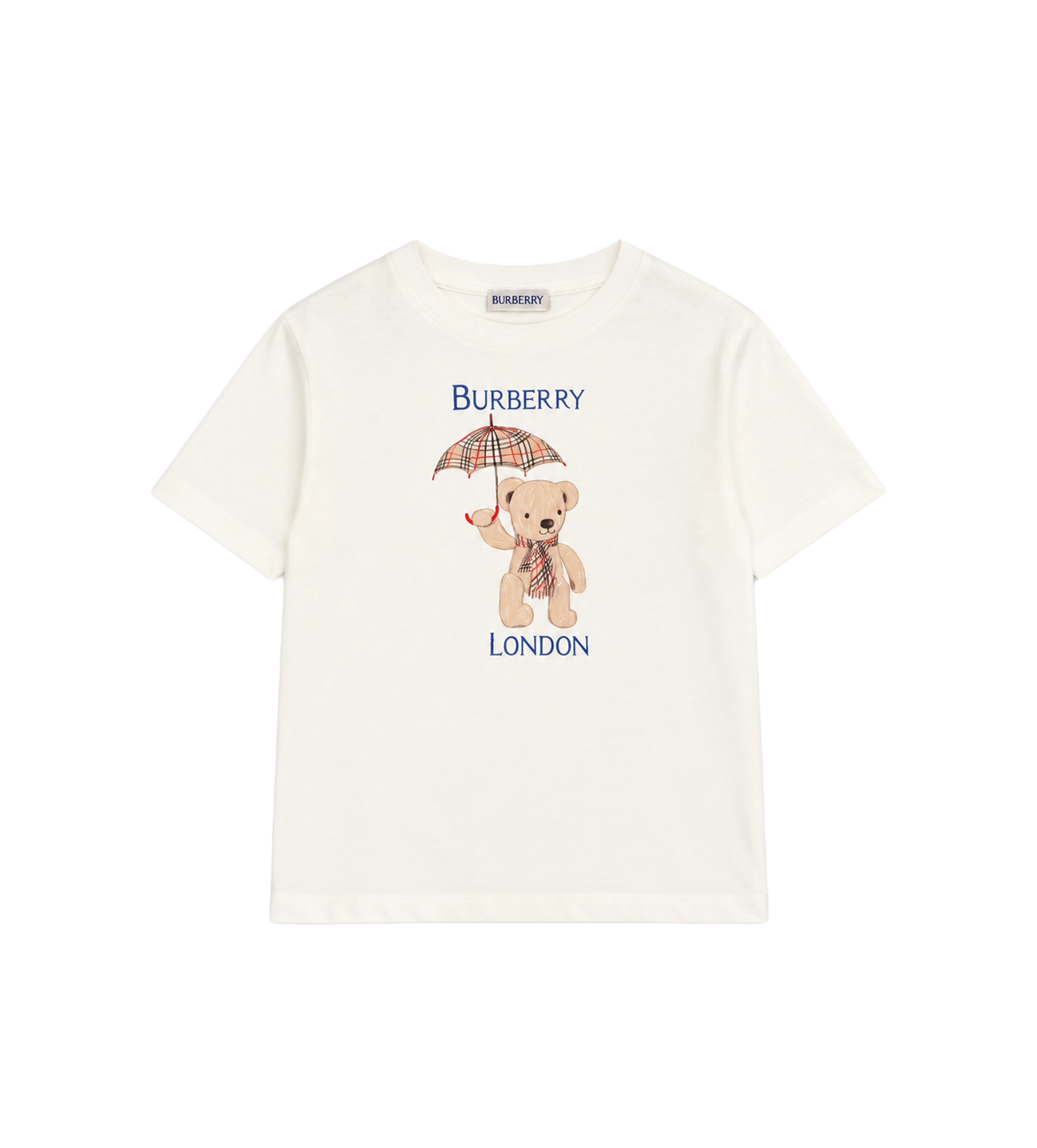 Kids London Bear Katoenen T-shirt Wit – FOUR Kids