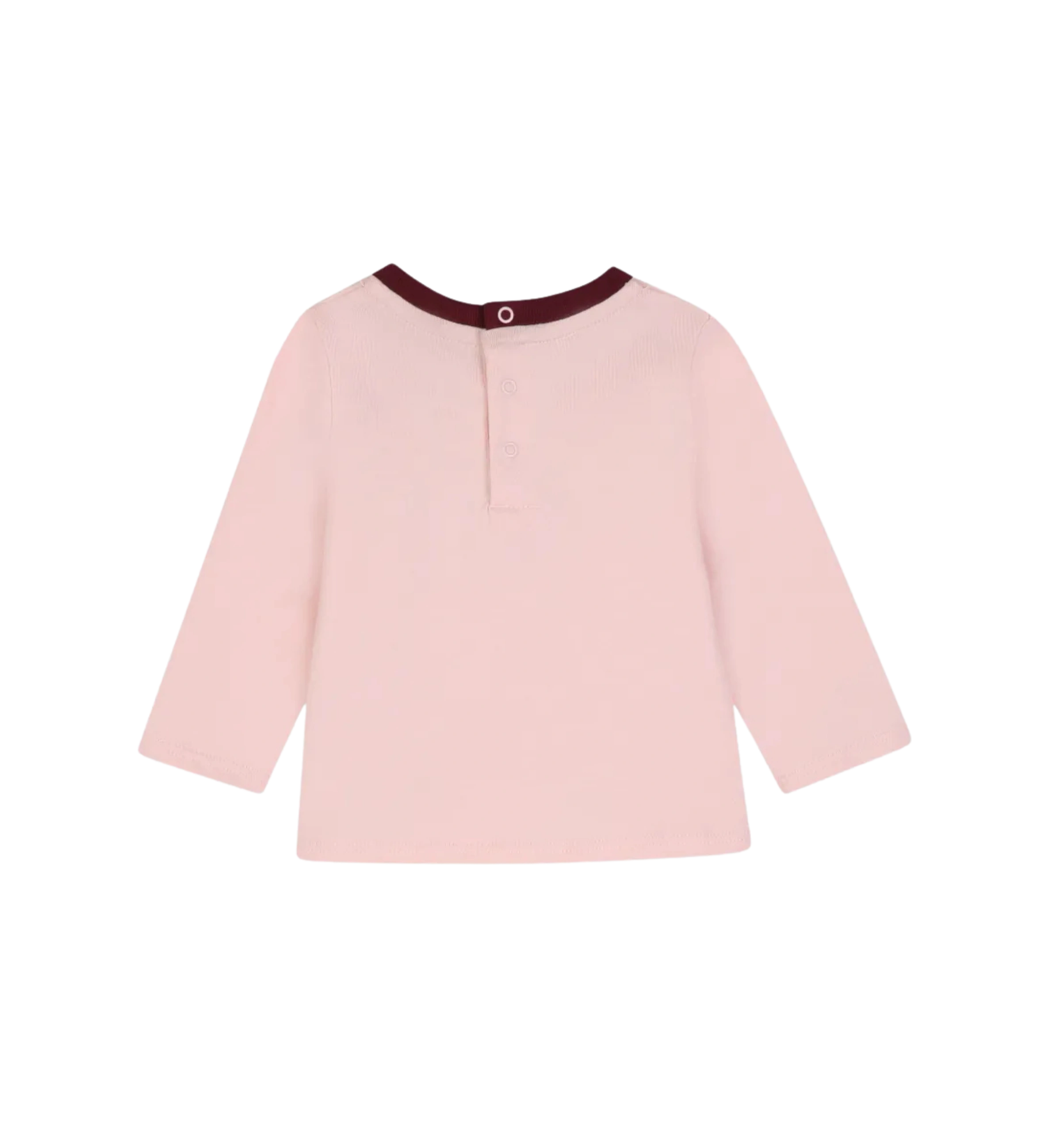 Baby Logo-Print Long-Sleeve T-Shirt Roze