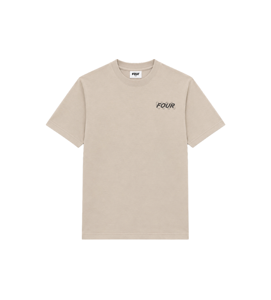 Circles Logo T-shirt Vintage Kaki
