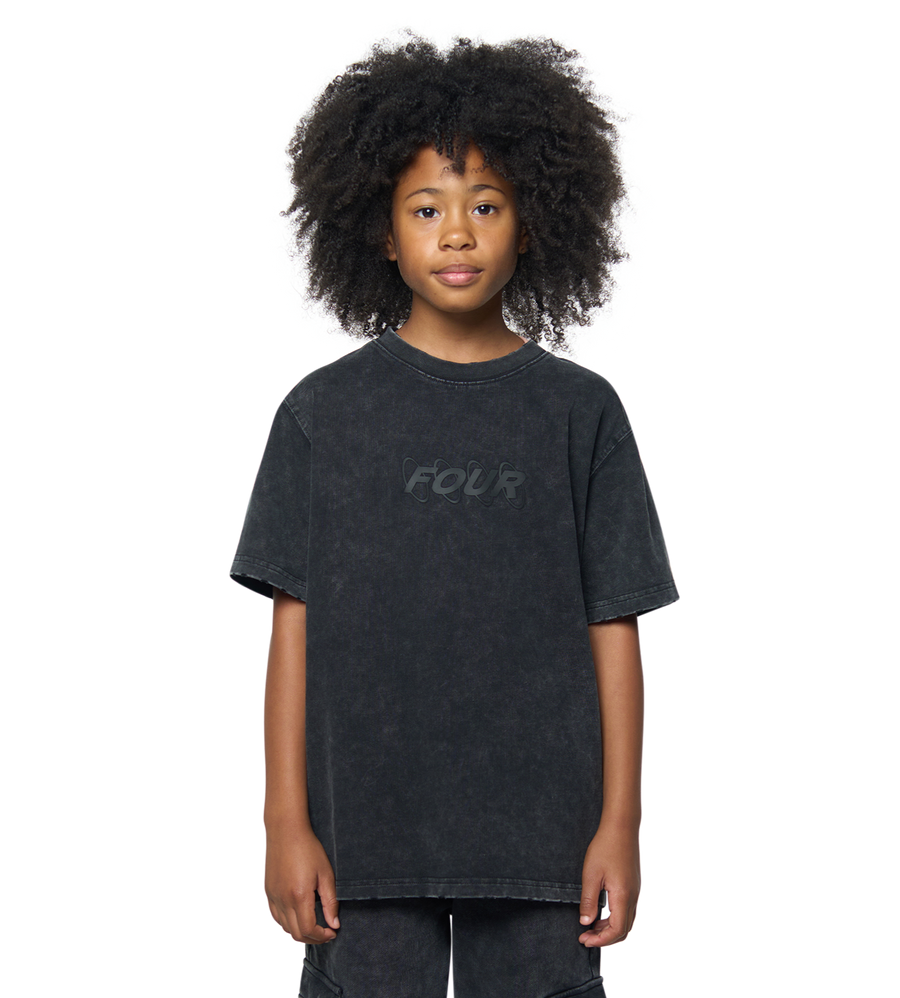 Circles T-Shirt Washed Black