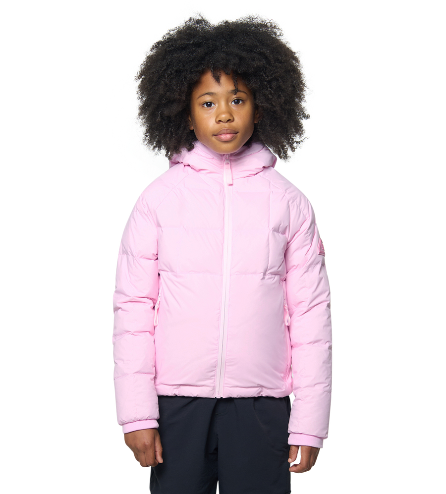 Square Logo Puffer Jacket Soft Pink