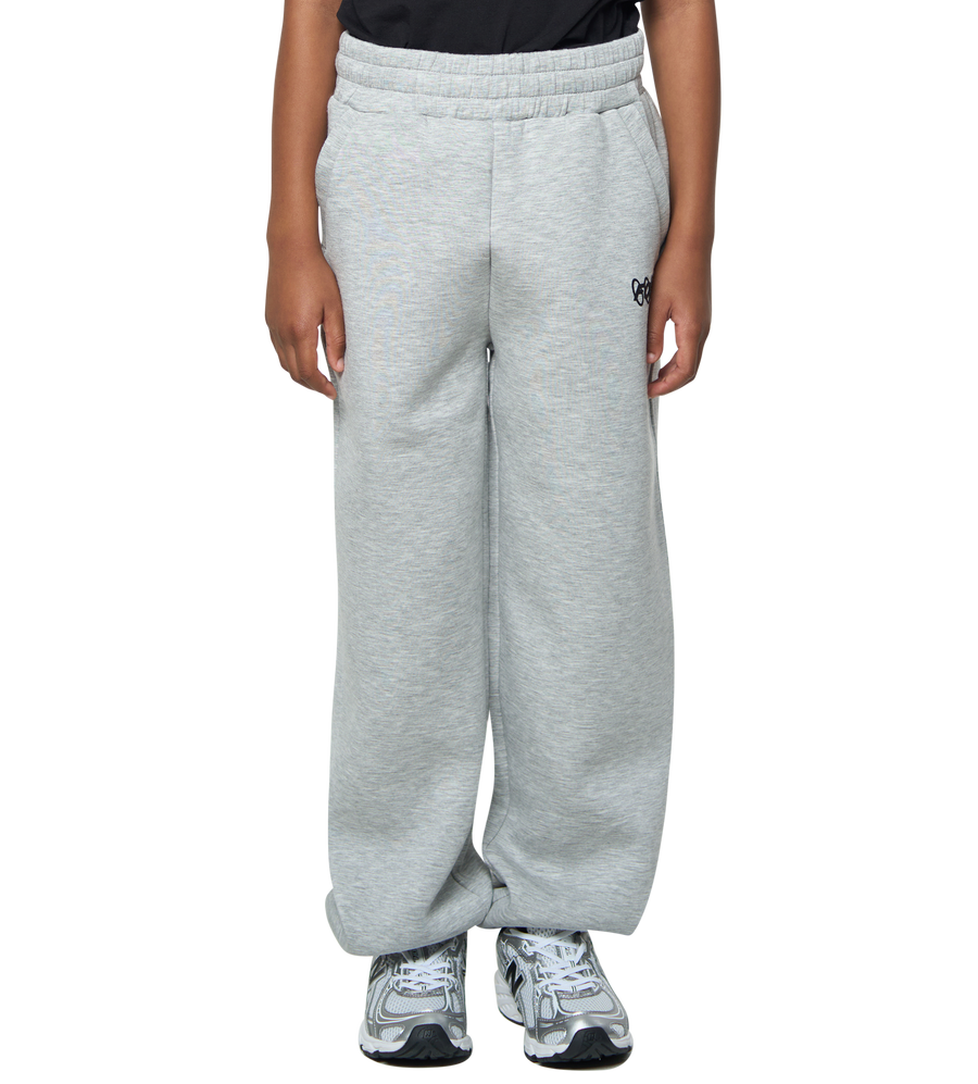 Circles Scuba Straight Leg Cuffed Grey Melange