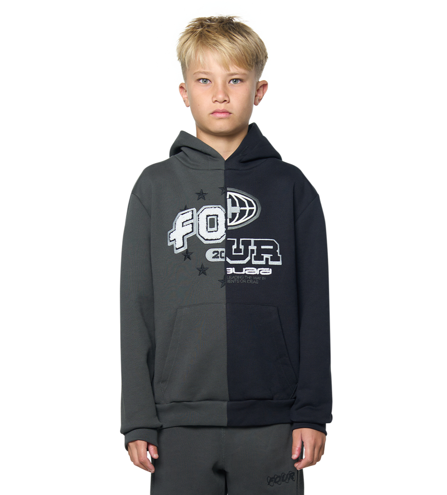 Split Hoodie Black/ Raven