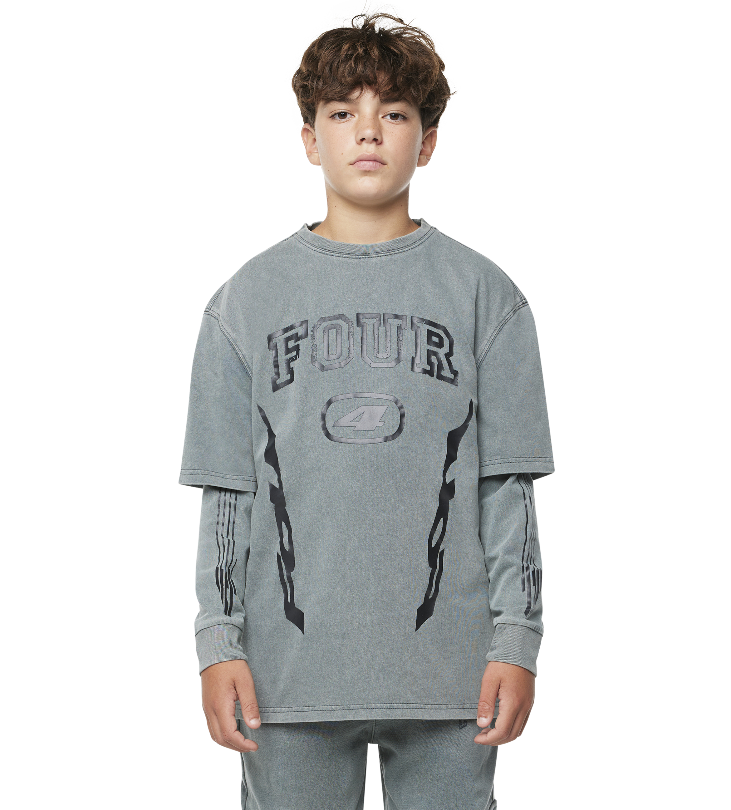 Arch DL longsleeve Washed Grijs
