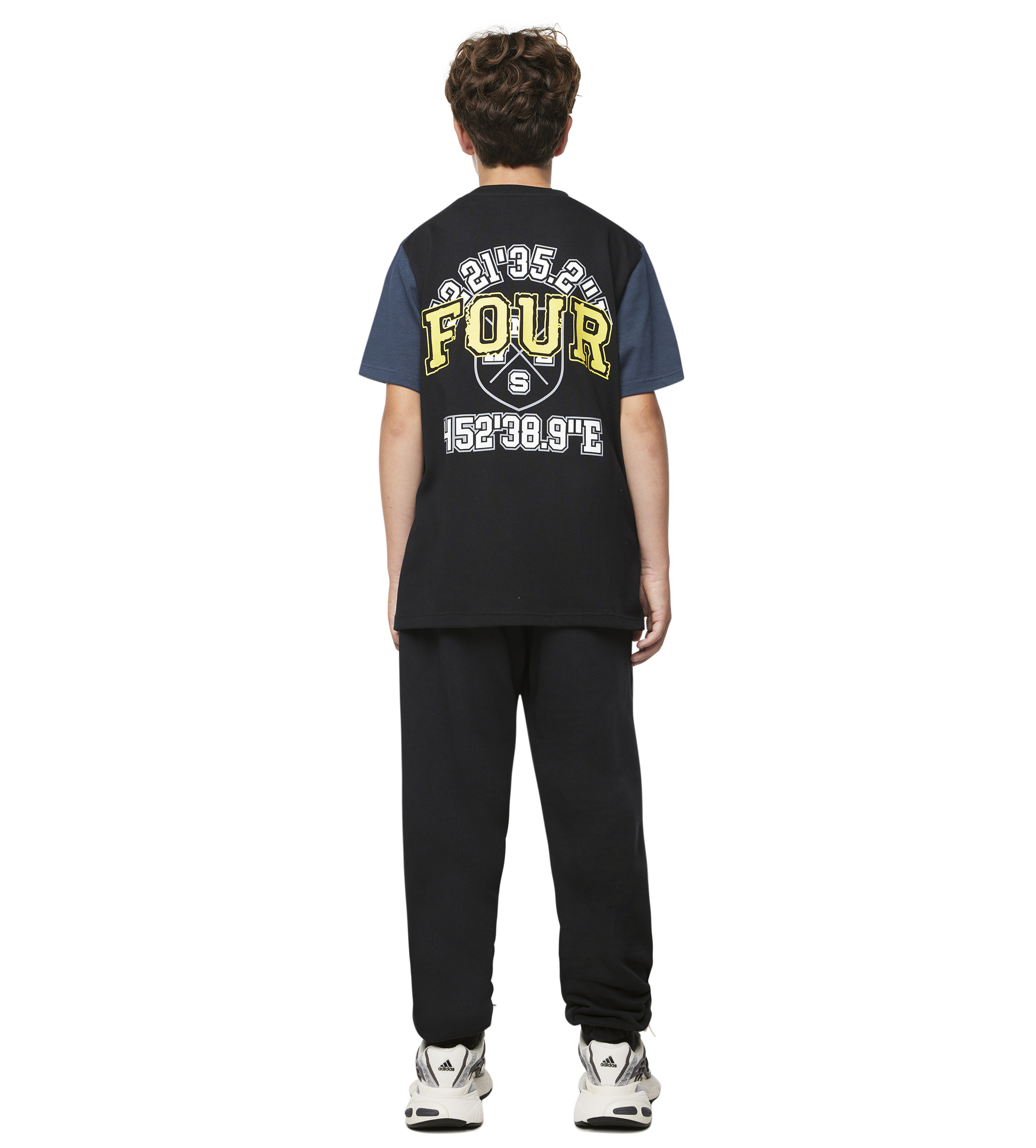 Special Two Tone T-shirt Marineblauw/ Zwart
