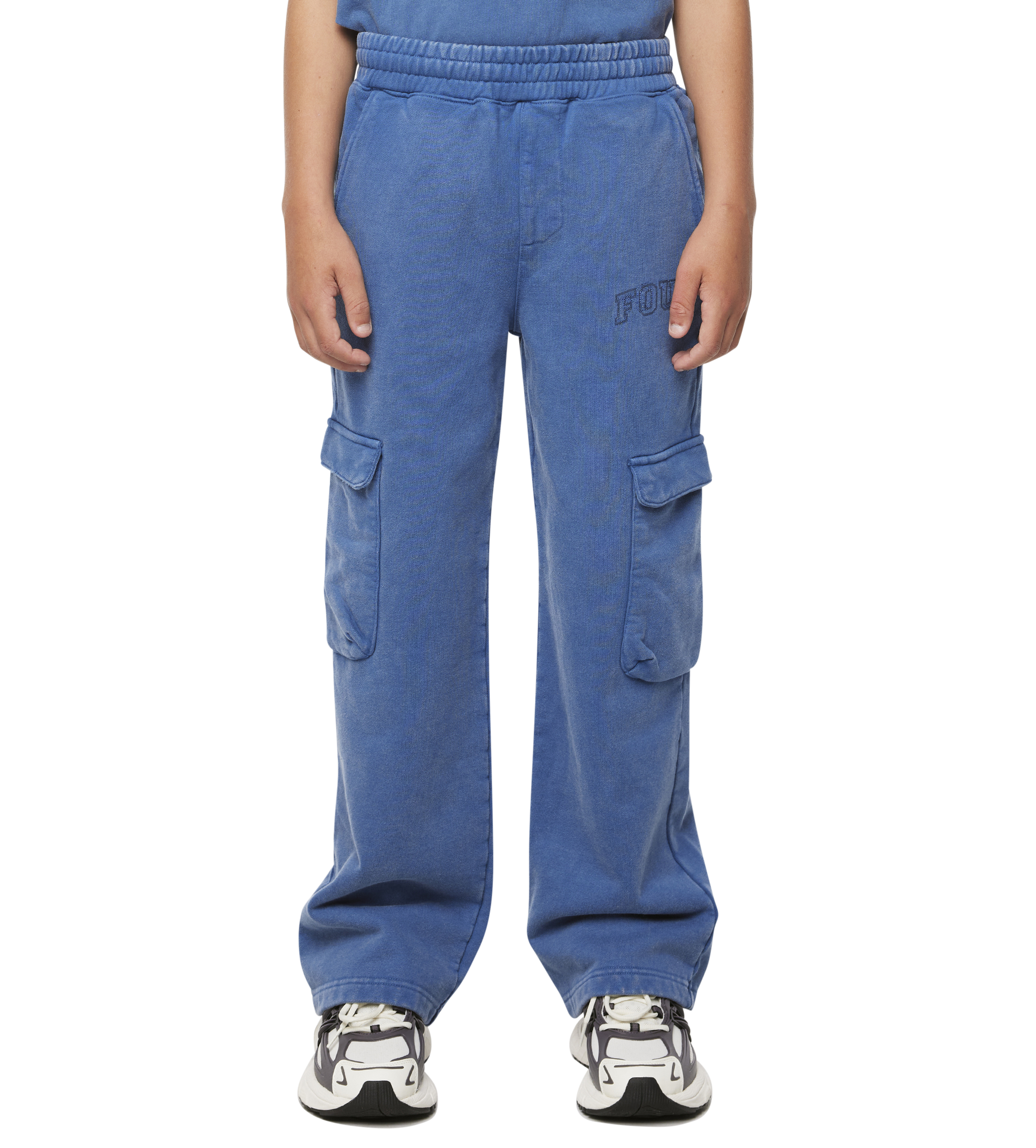 Arch Cargo Sweatpants Washed Blauw