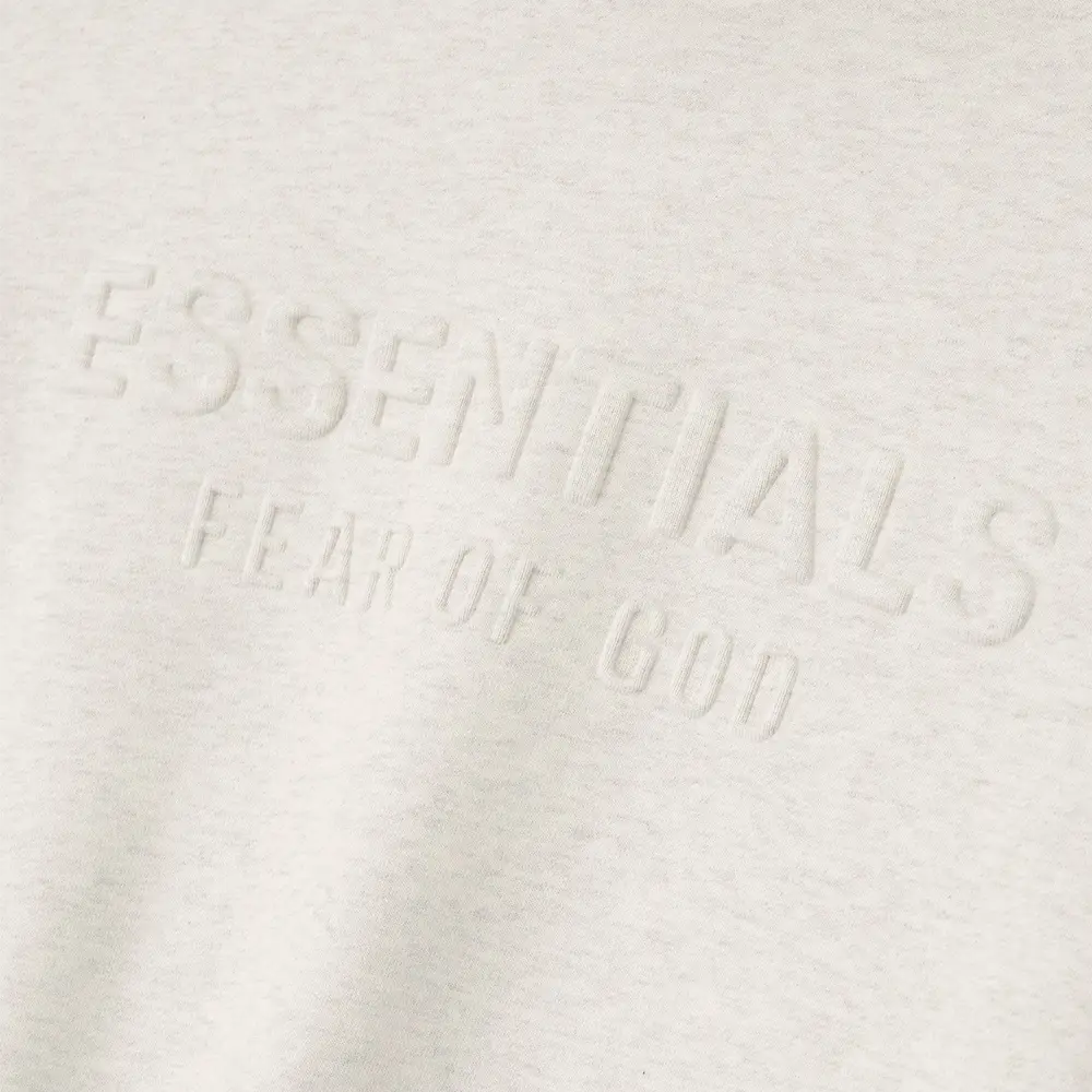 Essentials Klassieke hoodie in Oatmeal Heather (Kinderen)