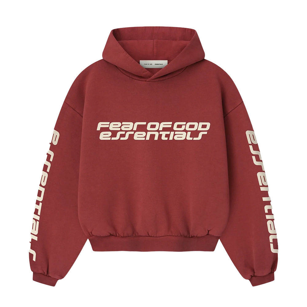 Essentials Classic Hoodie in Crimson Red (Kids)