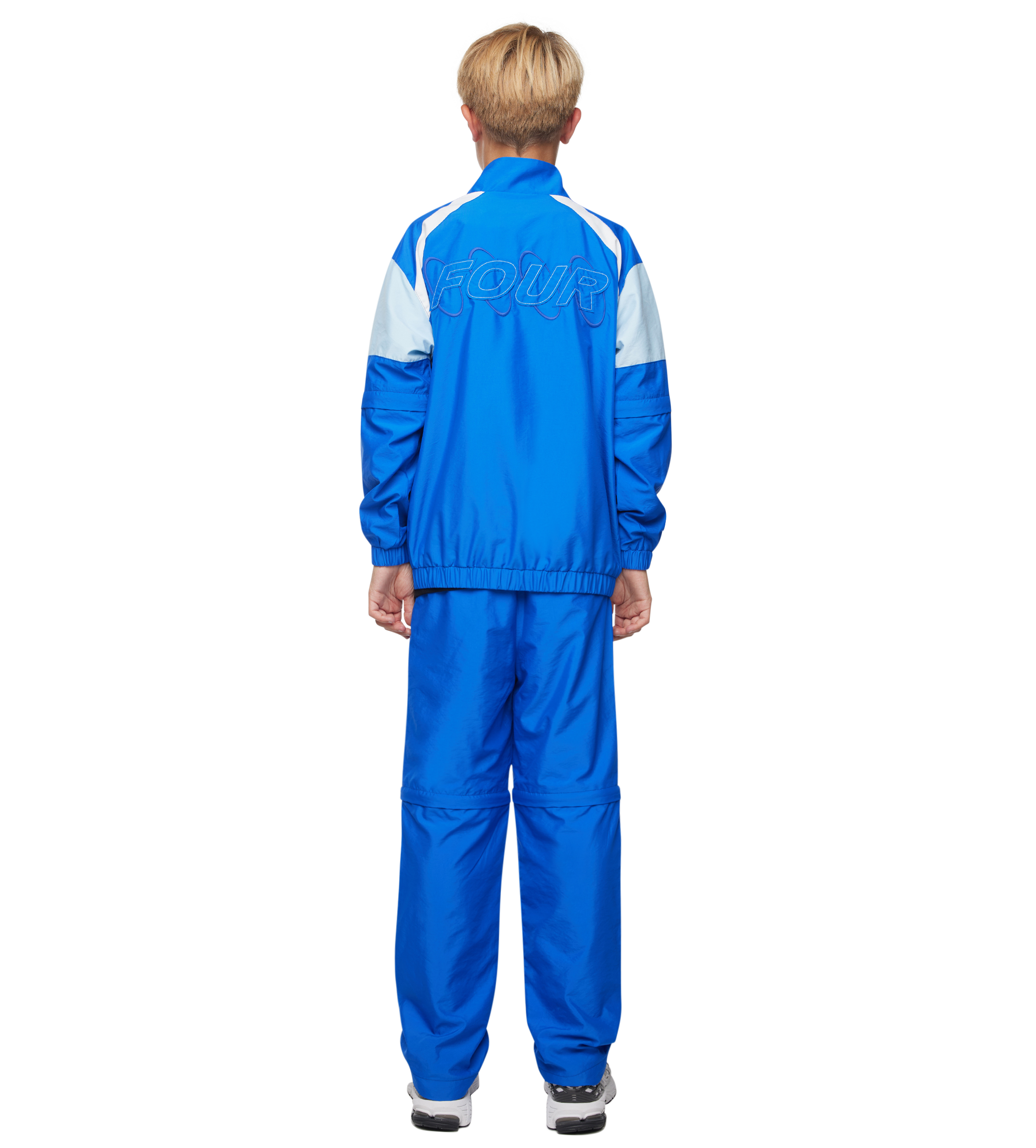 Contained Circles Zip Off Sleeve Jas Donkerblauw