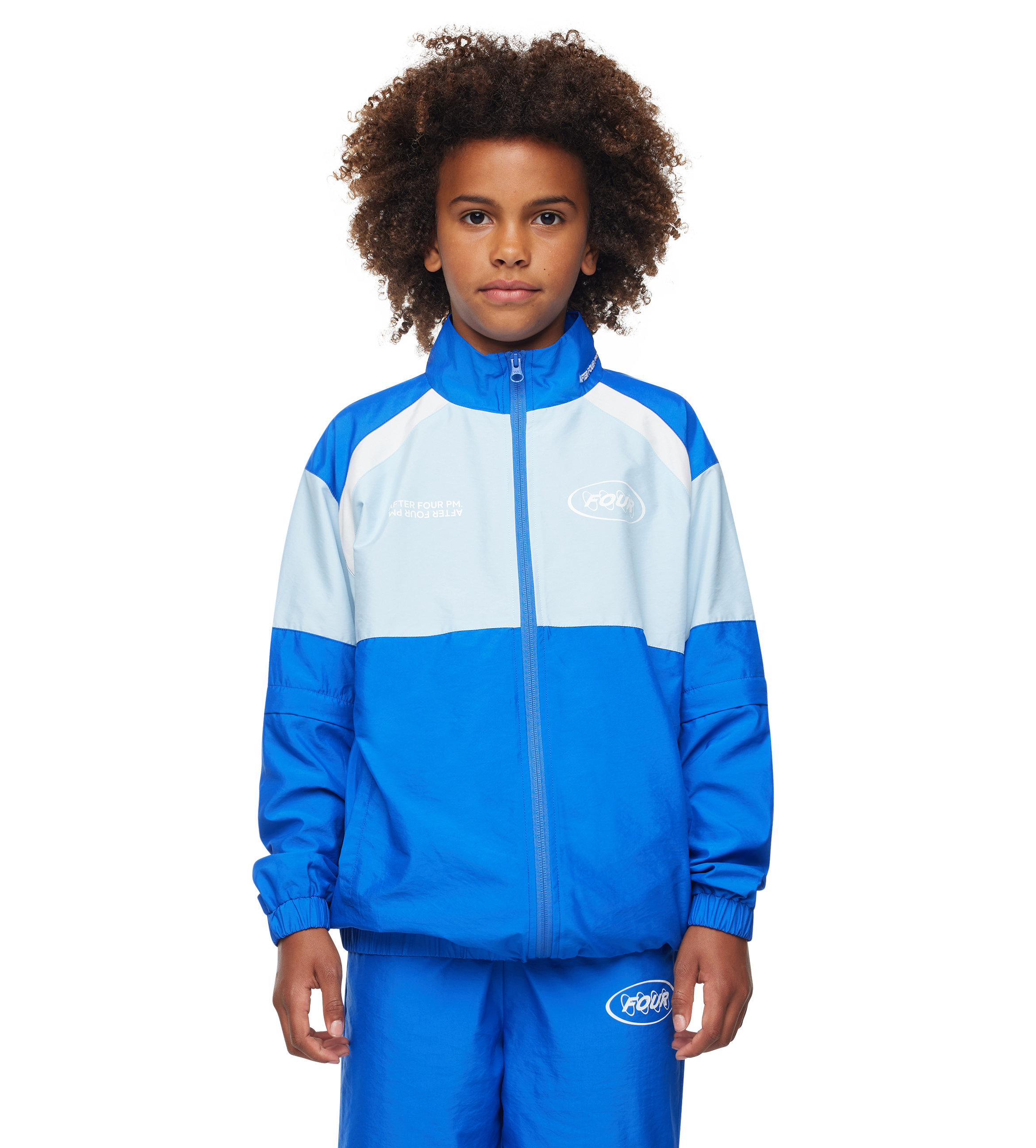 Contained Circles Zip Off Sleeve Jas Donkerblauw