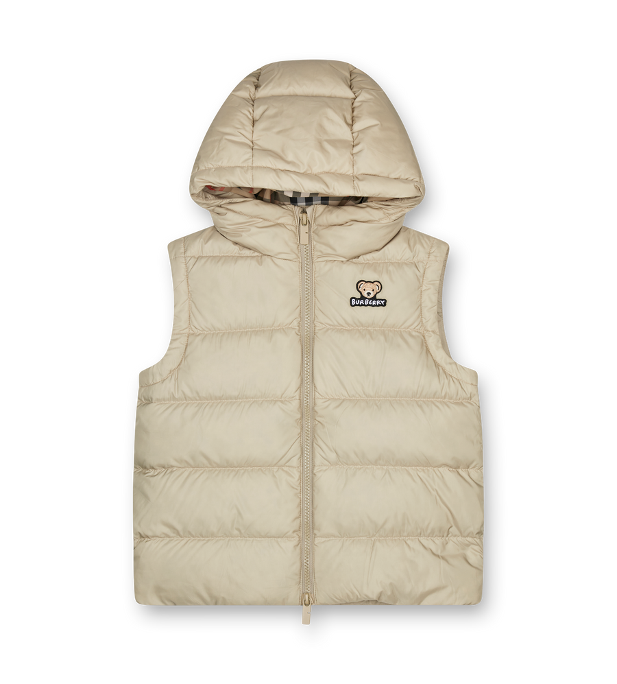 Burberry Juno Bear Gilet Vest in Sand Beige (Kids)