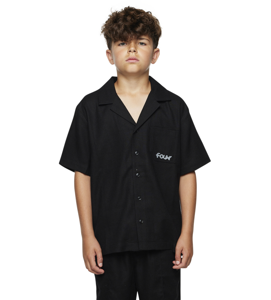 Logo Bowling Shirt Black