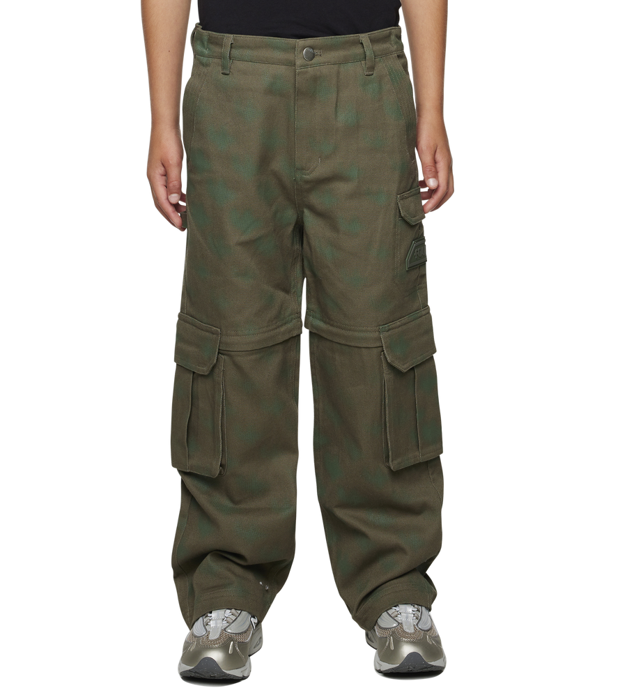 Square Logo Workwear Pants Moss Green