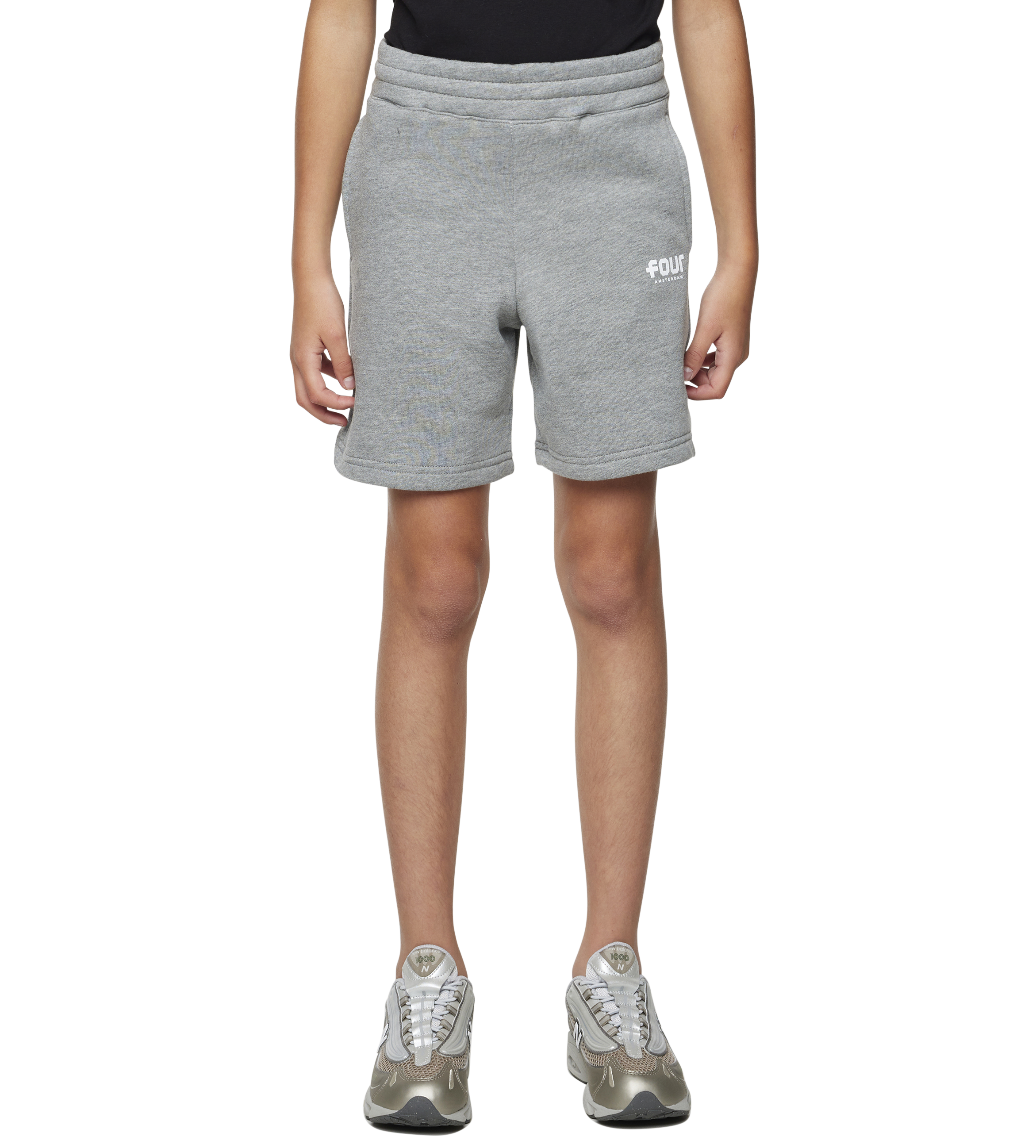 Logo Shorts Grijs gemêleerd