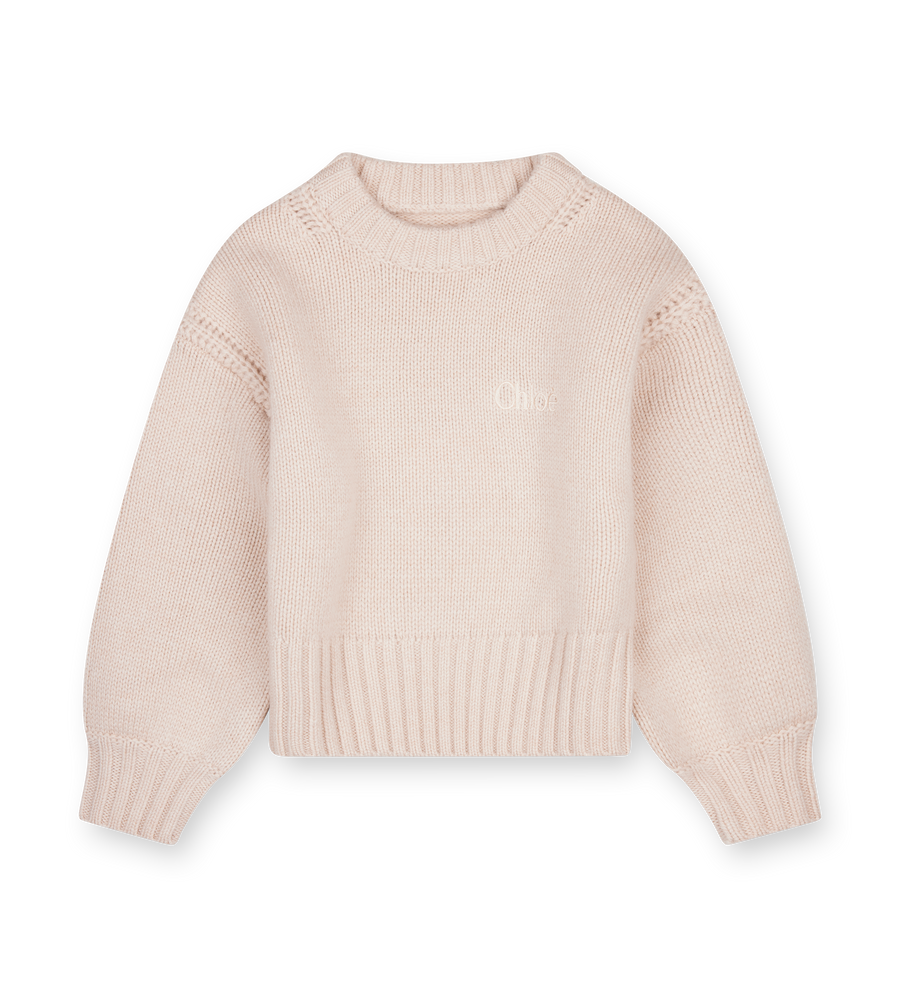 Chloé Knitted Logo-Embroidered Sweater (Kids)