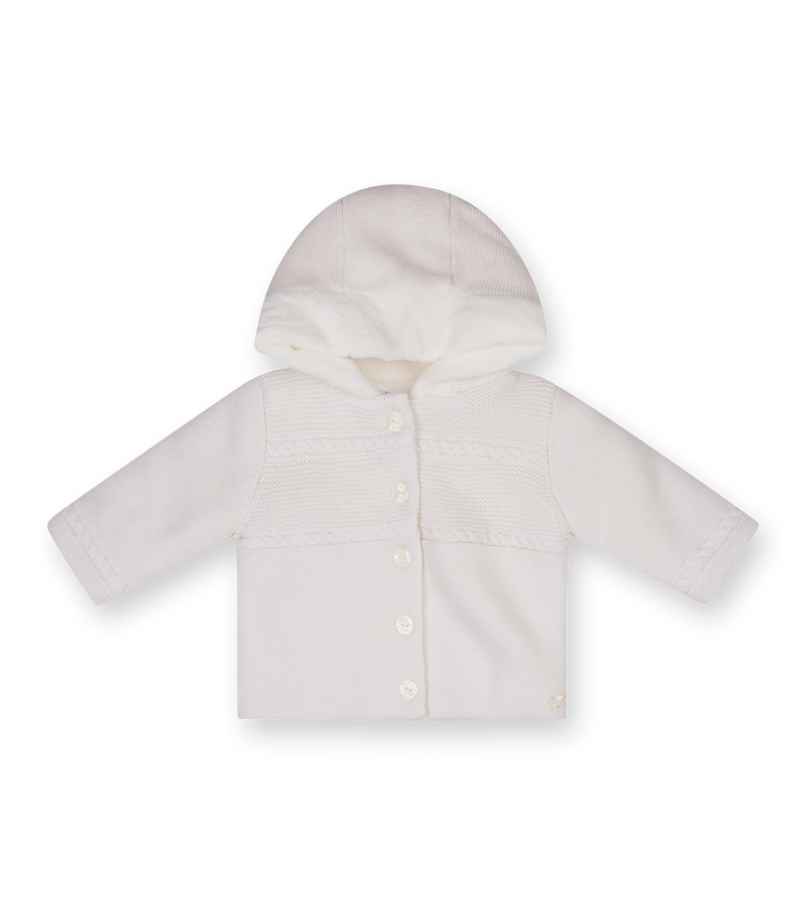 Tartine et Chocolat Manteau Nacre Knitted Jacket in Light Pink (Baby)