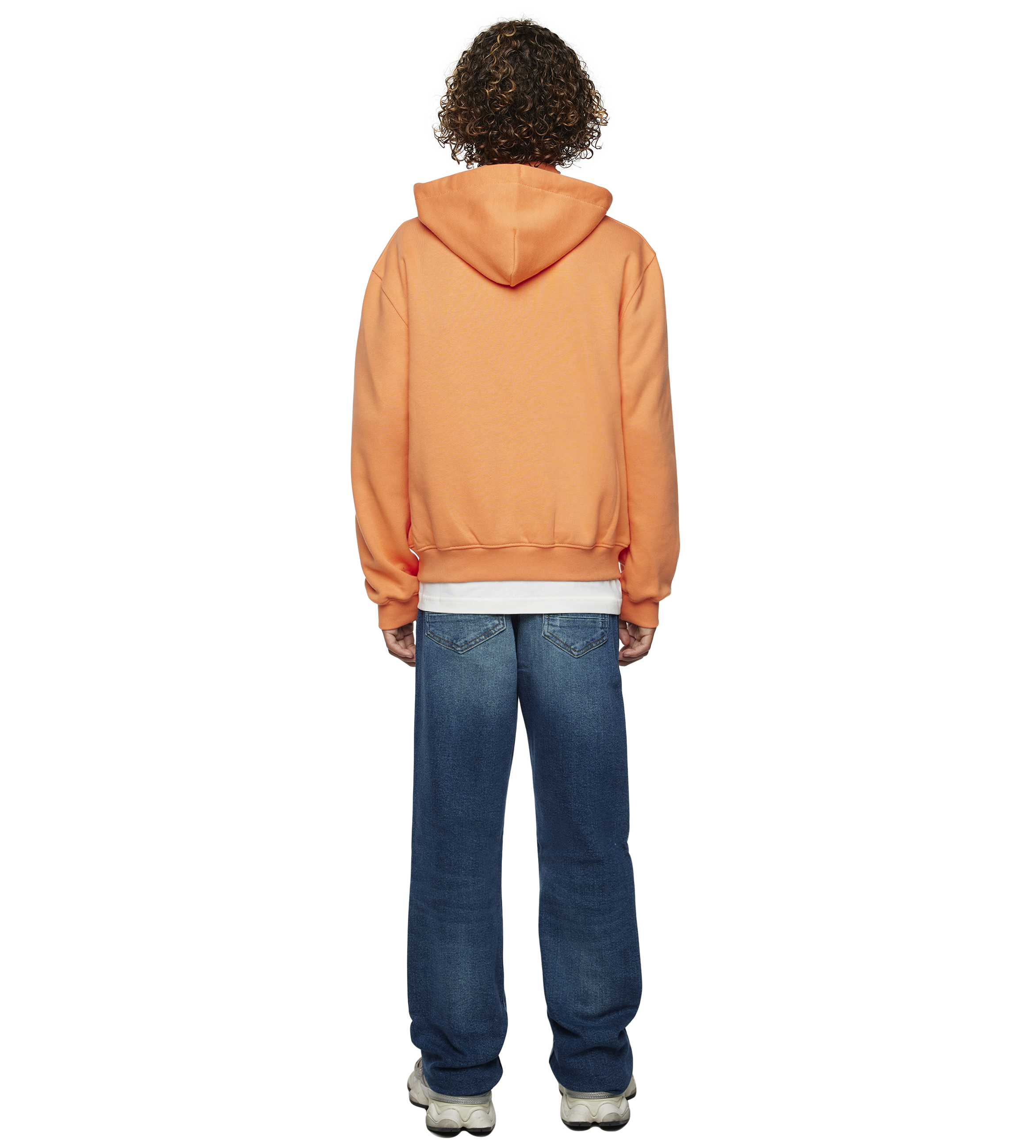 Outline Zip Up Hoodie stoffig oranje/cannoli