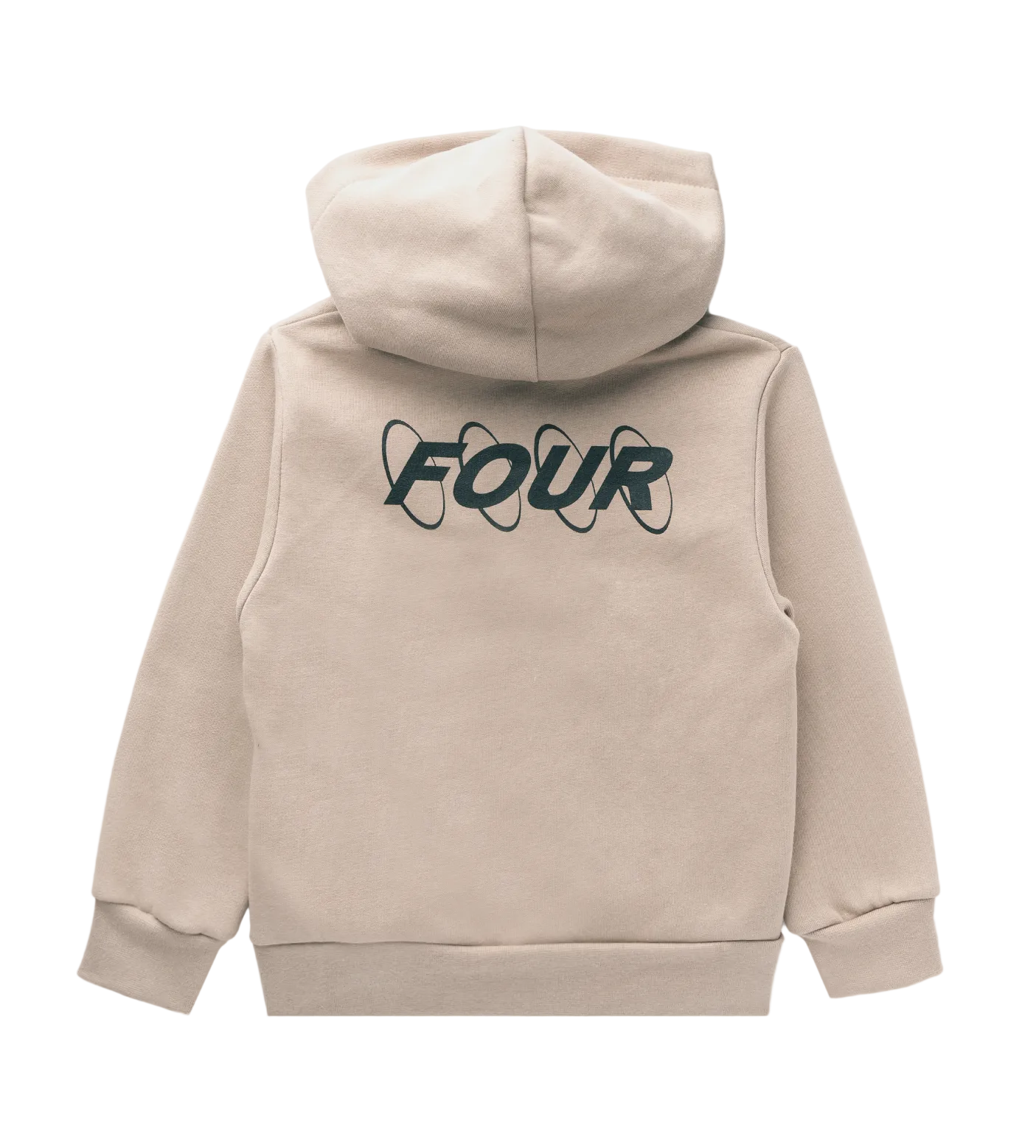 Circles Logo Zip Up Hoodie Vintage Khaki