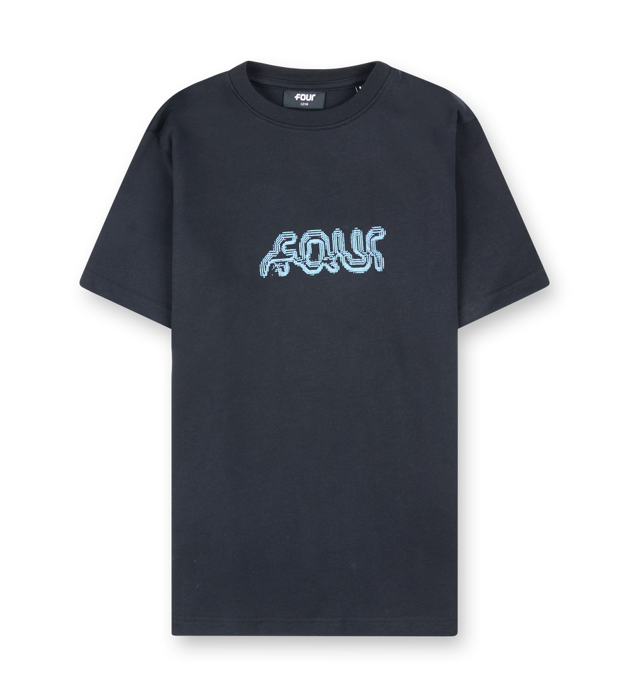 Glitch T-shirt Zwart