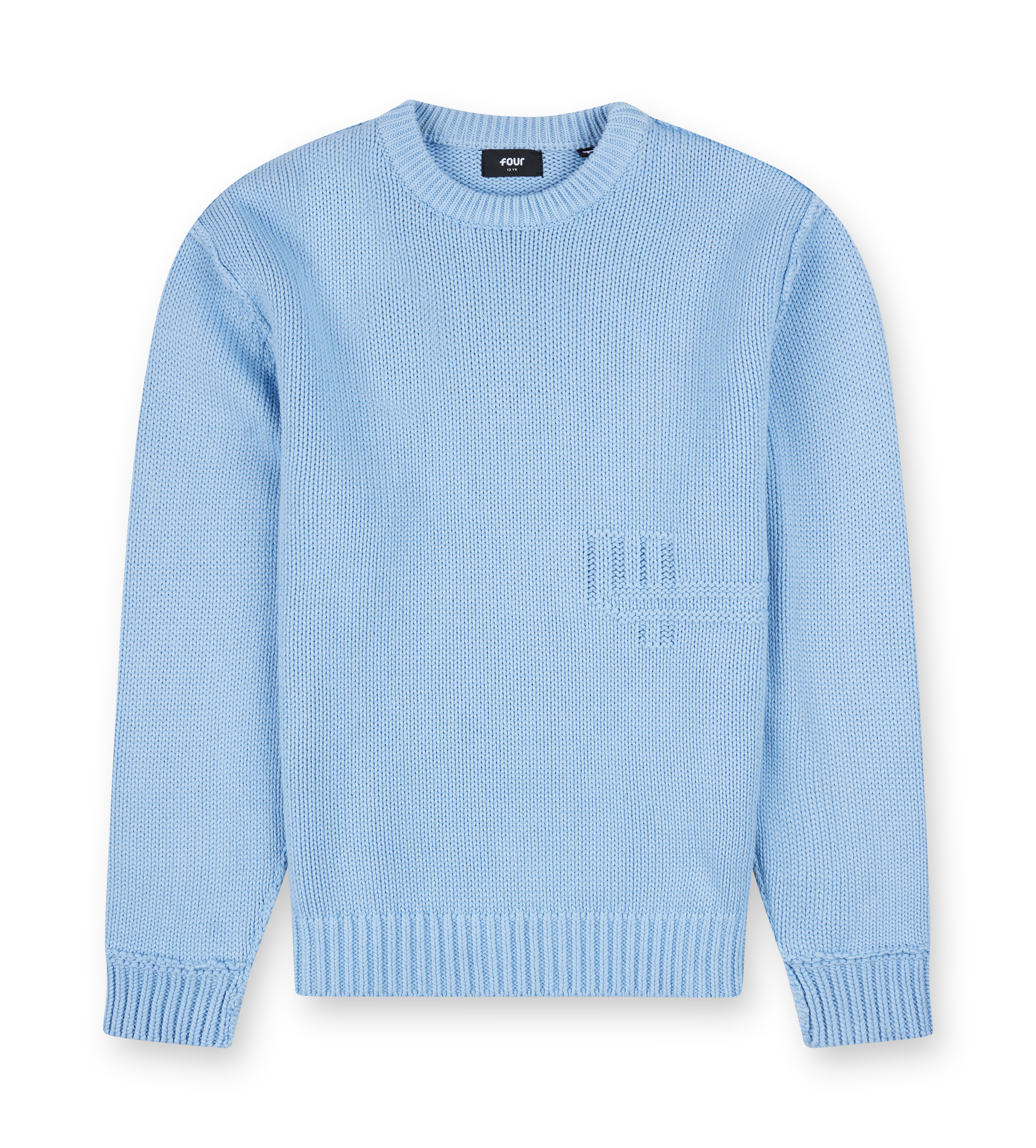 Knitted Crewneck Soft Blauw