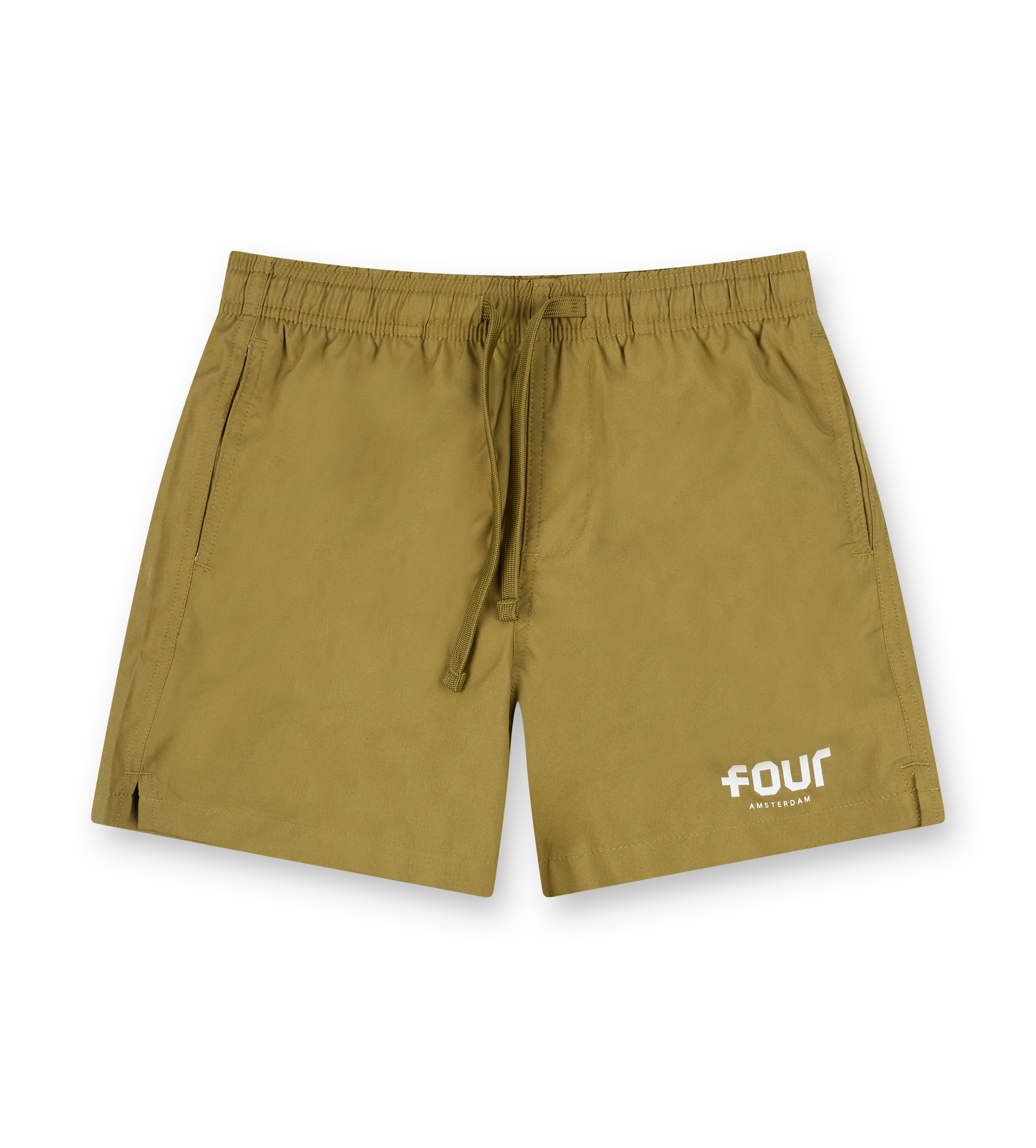 Logo 4AOP Zwemmen Shorts Olijf