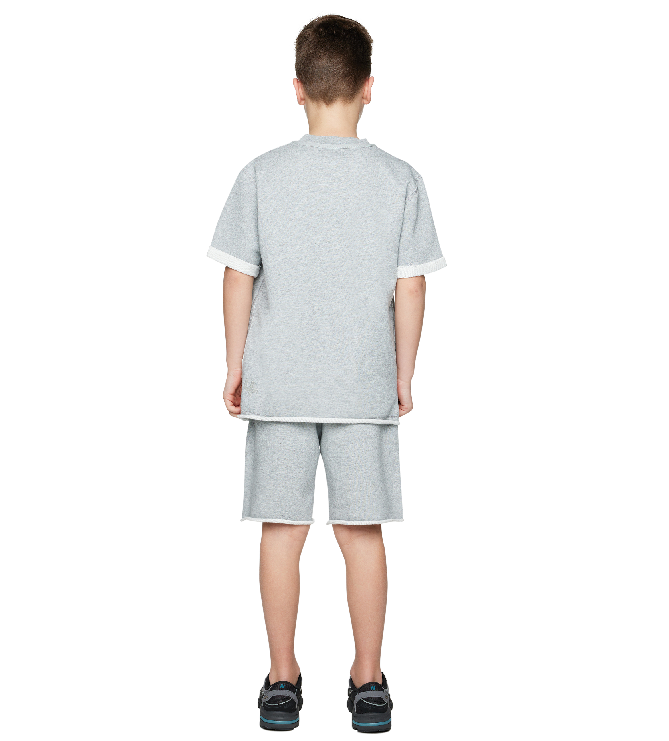 Raw Edge T-Shirt Grey Melange