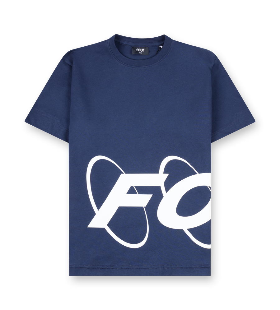 Big Circles T-shirt Marineblauw