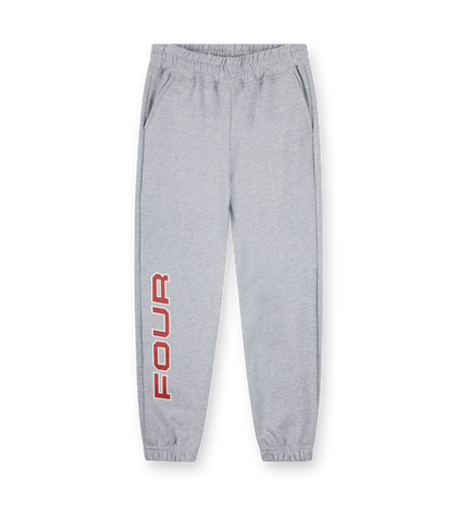 Bold Straight Leg Cuffed Grey Melange
