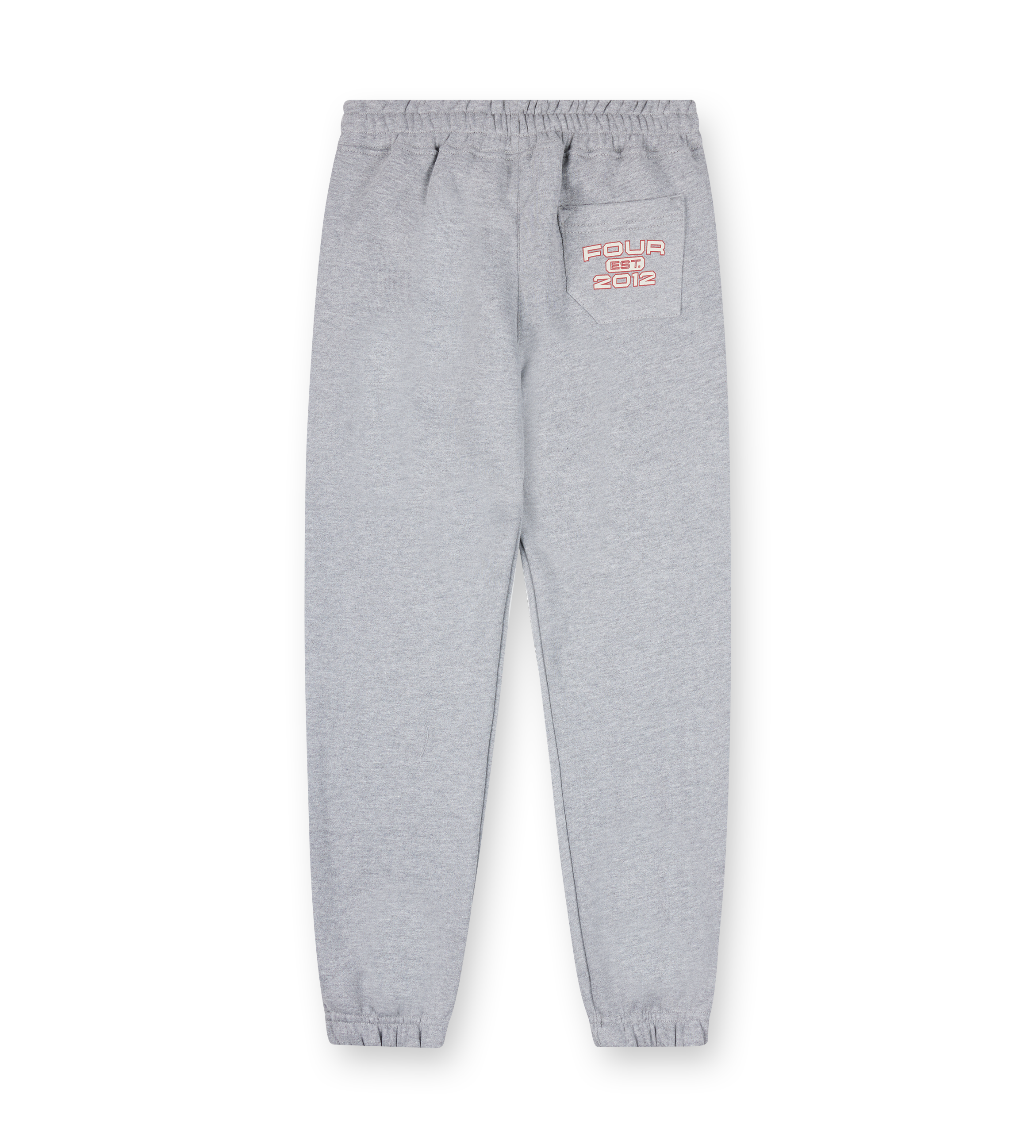 Bold Straight Leg Cuffed Grey Melange