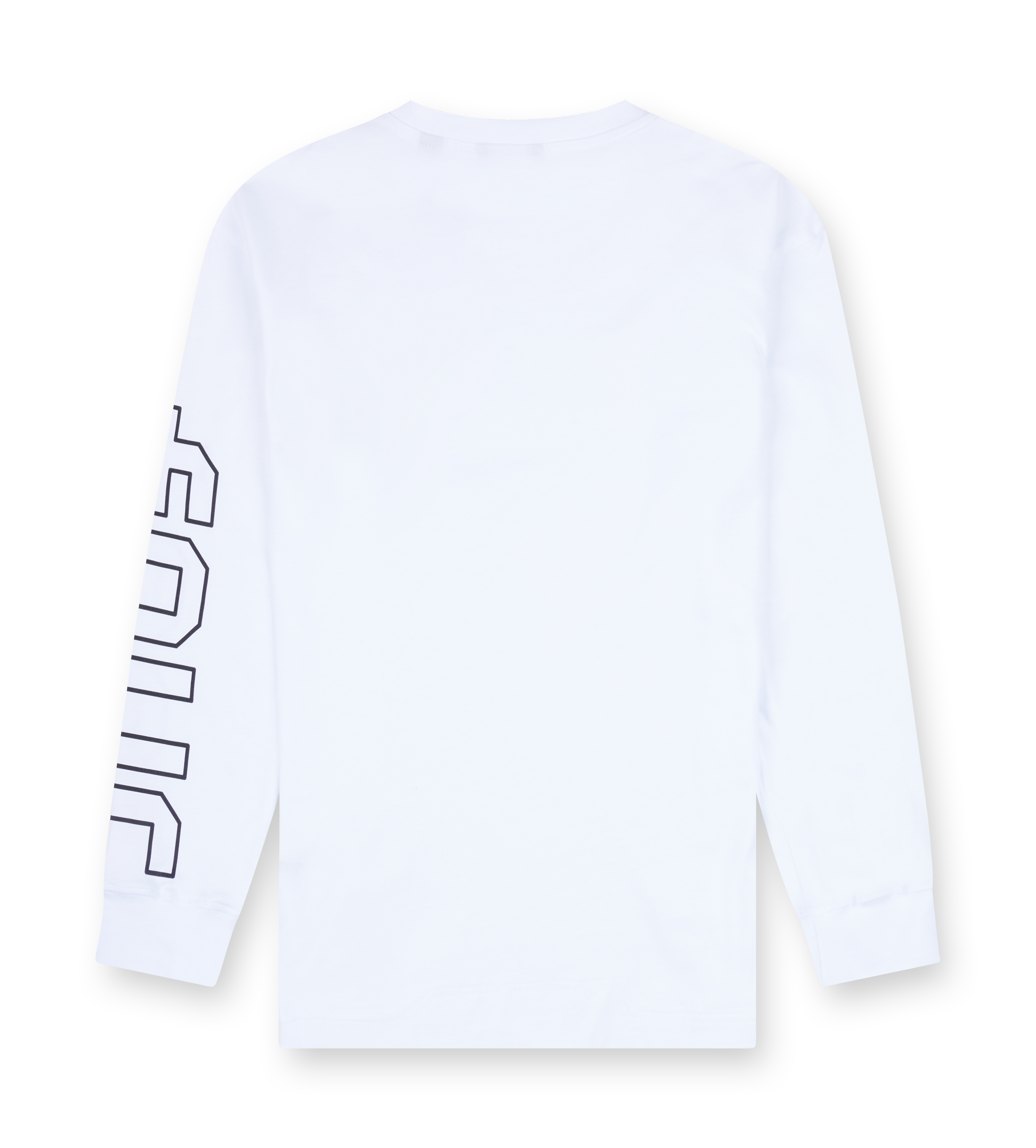 Outline Longsleeve Cuffed White