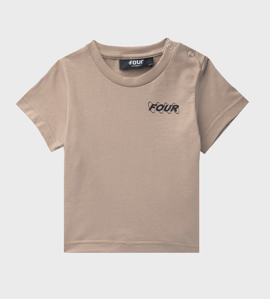 FOUR Baby Circles Logo T-shirt in Vintage Khaki