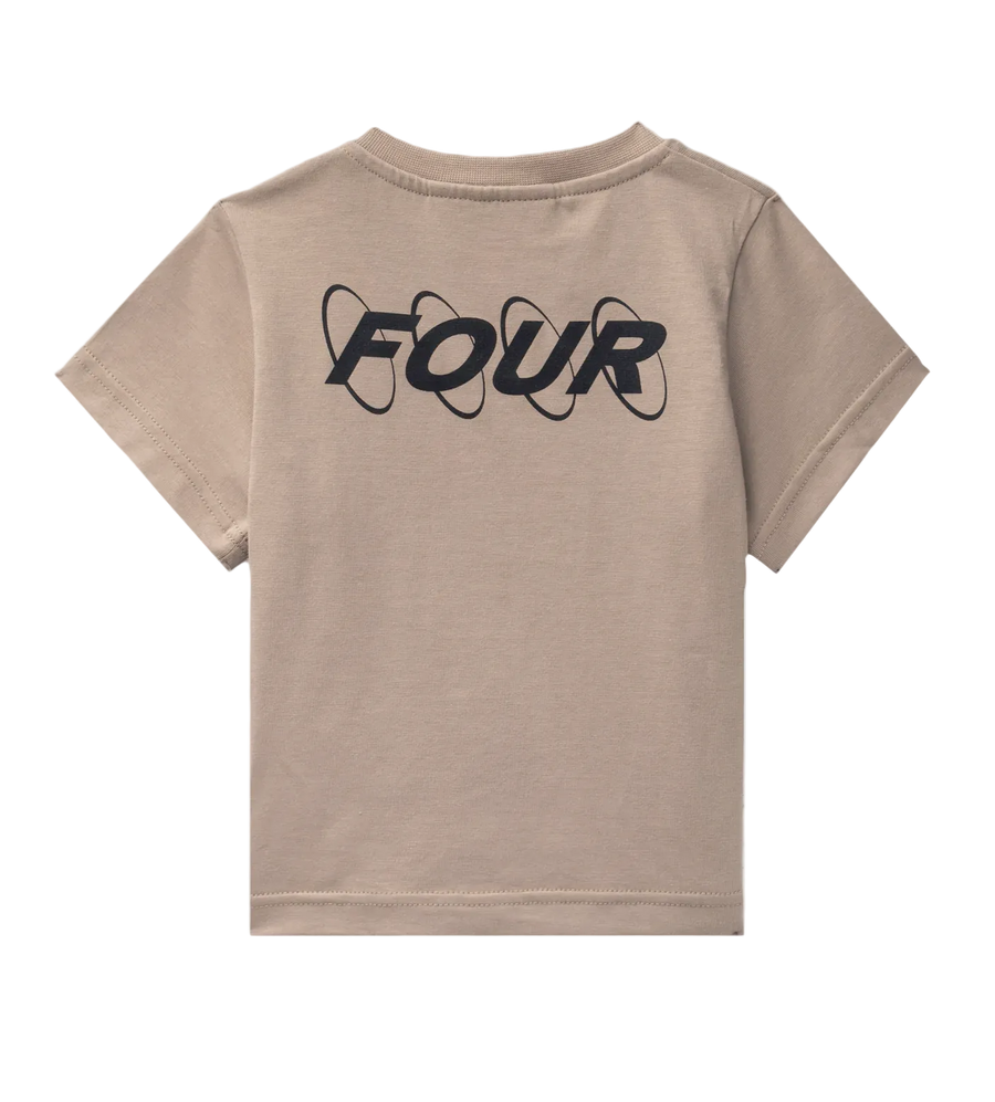FOUR Baby Circles Logo T-shirt in Vintage Khaki