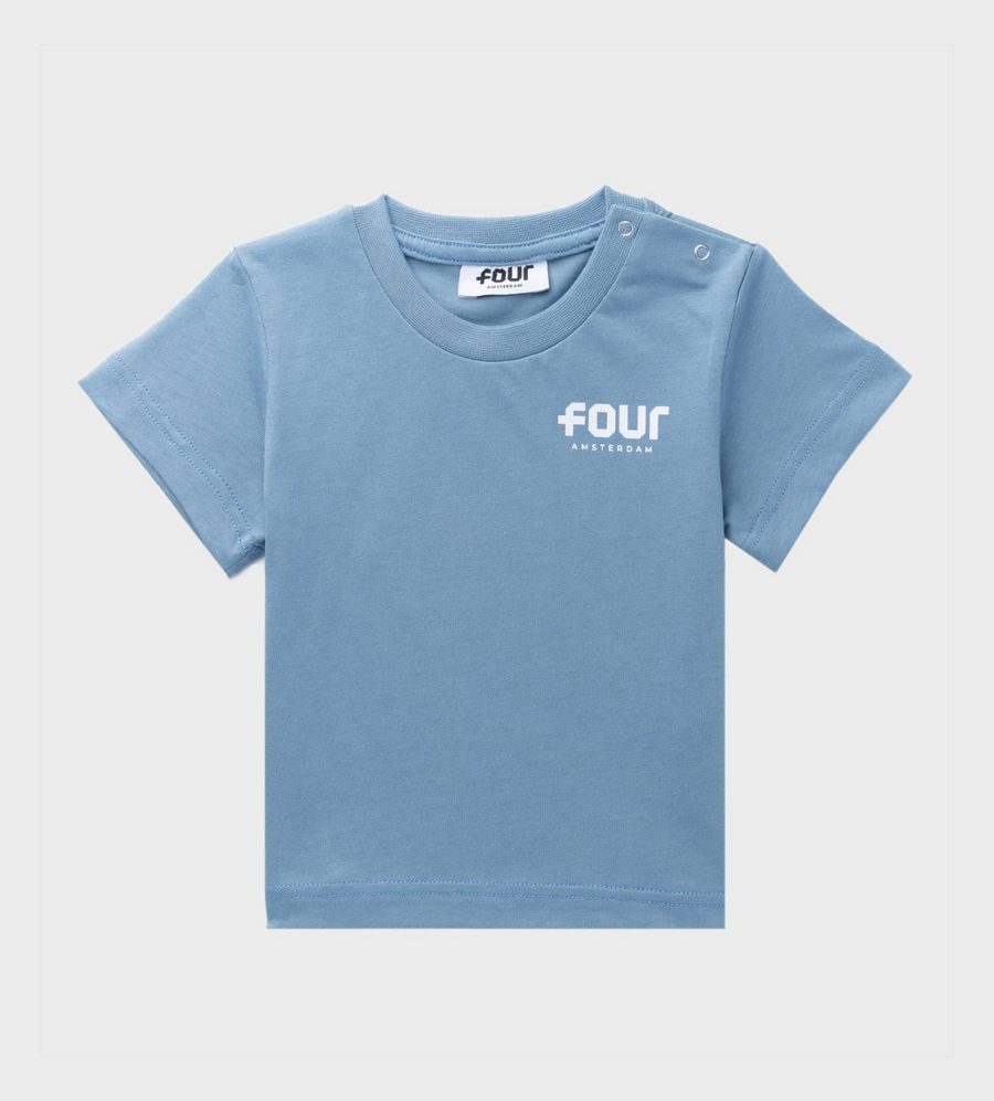 FOUR Baby Logo T-shirt in Celeste