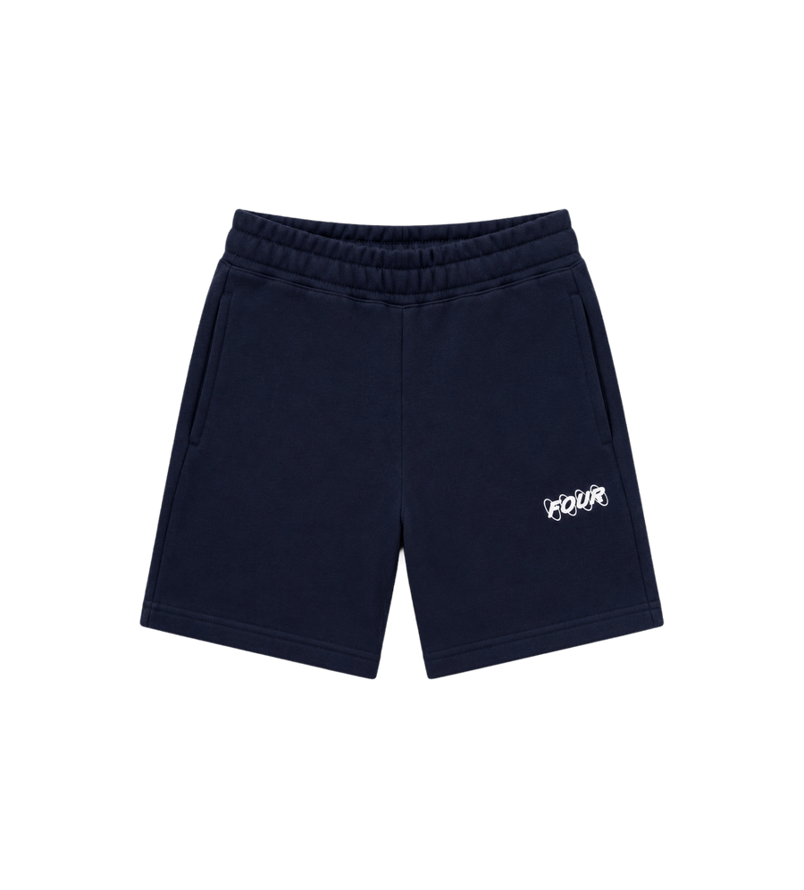 Circles Logo Shorts Marineblauw