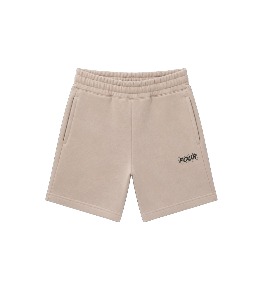 Circles Logo Shorts Vintage kaki
