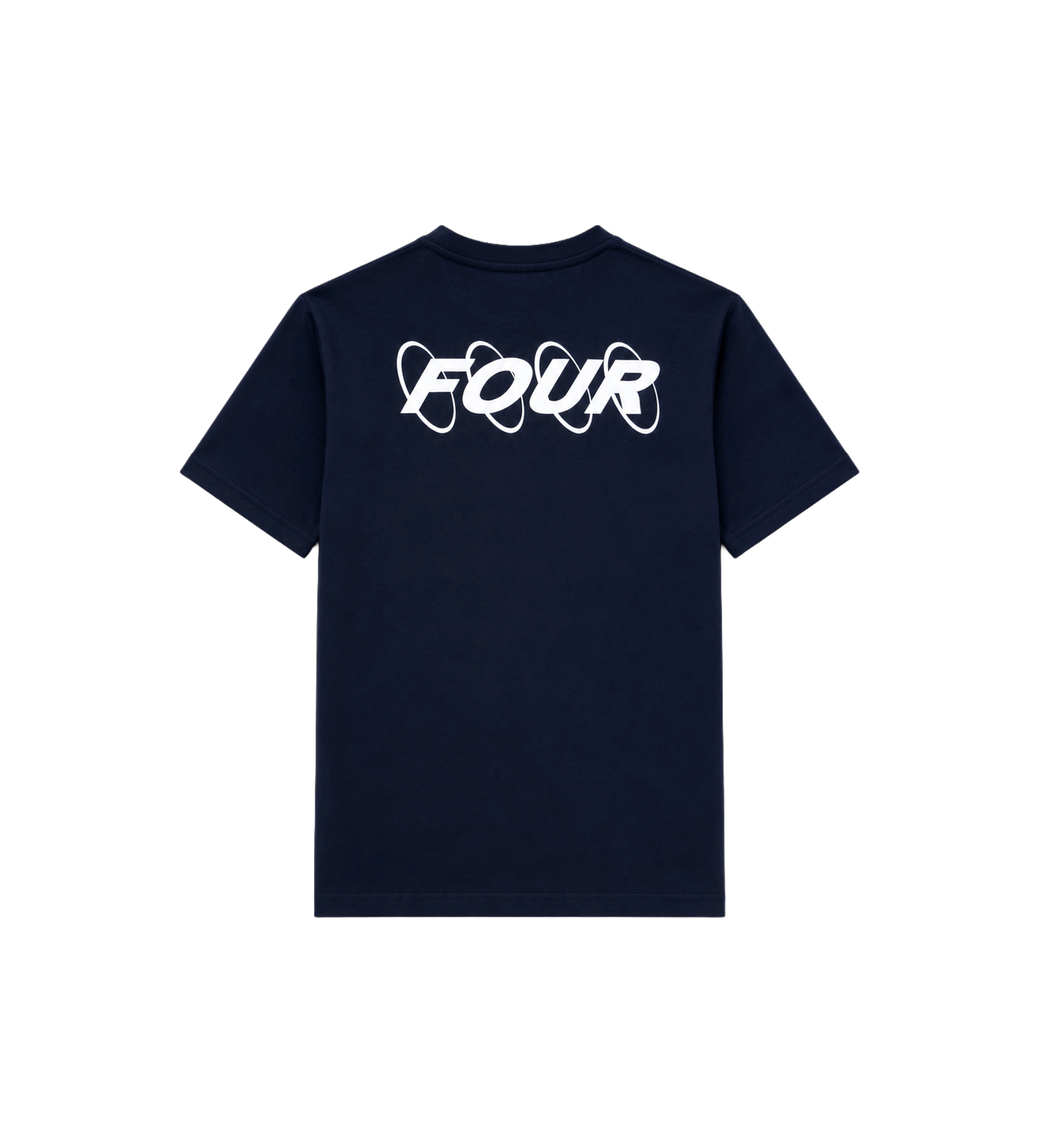 Circles Logo T-shirt marineblauw