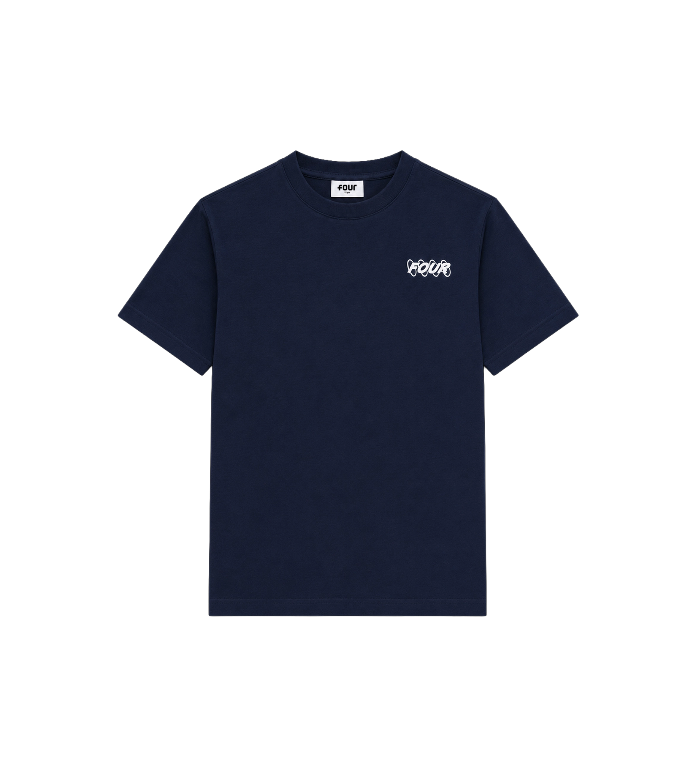 Circles Logo T-shirt marineblauw